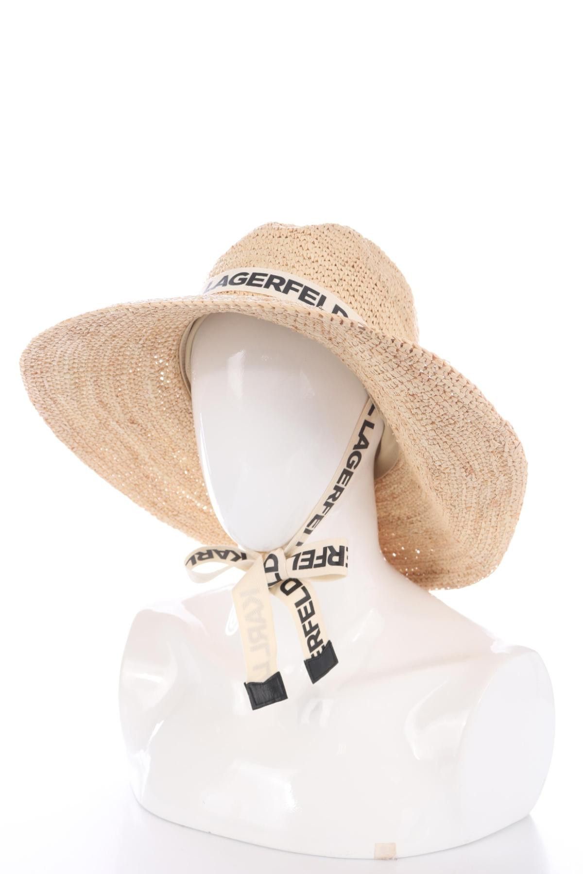 Karl Lagerfeld hat with brim Raffia Size ONE SIZE - 4 Thumbnail