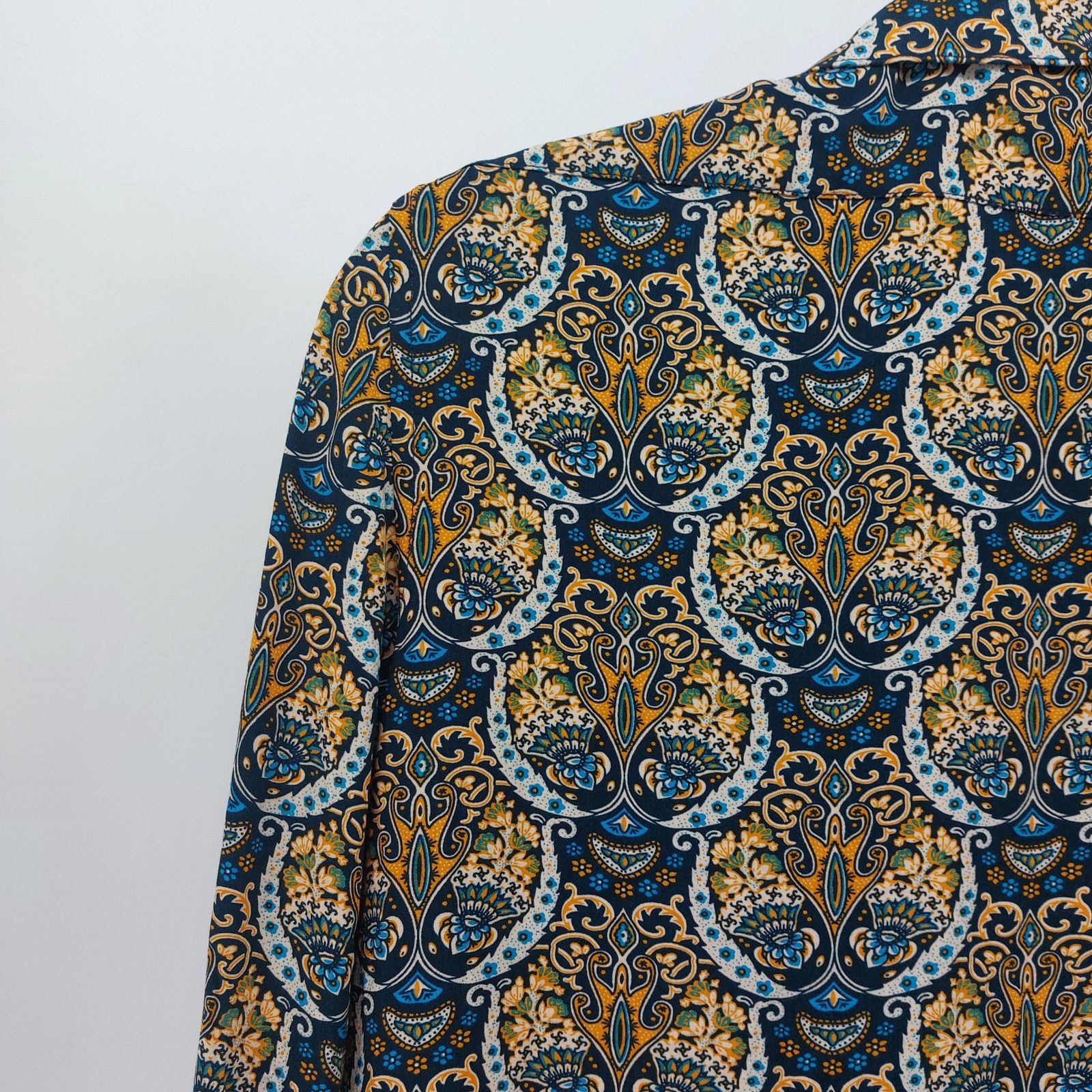 Other Devil's Advocate Paisley Blue Tan Long Sleeve Button Down M Size M / US 6-8 / IT 42-44 - 10 Thumbnail