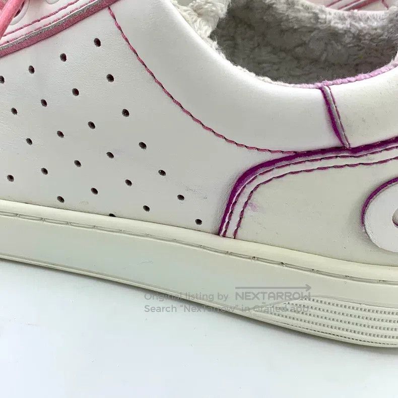 Chanel Chanel White plush lace-lacing sneakers Size US 7.5 / IT 37.5 - 9 Thumbnail