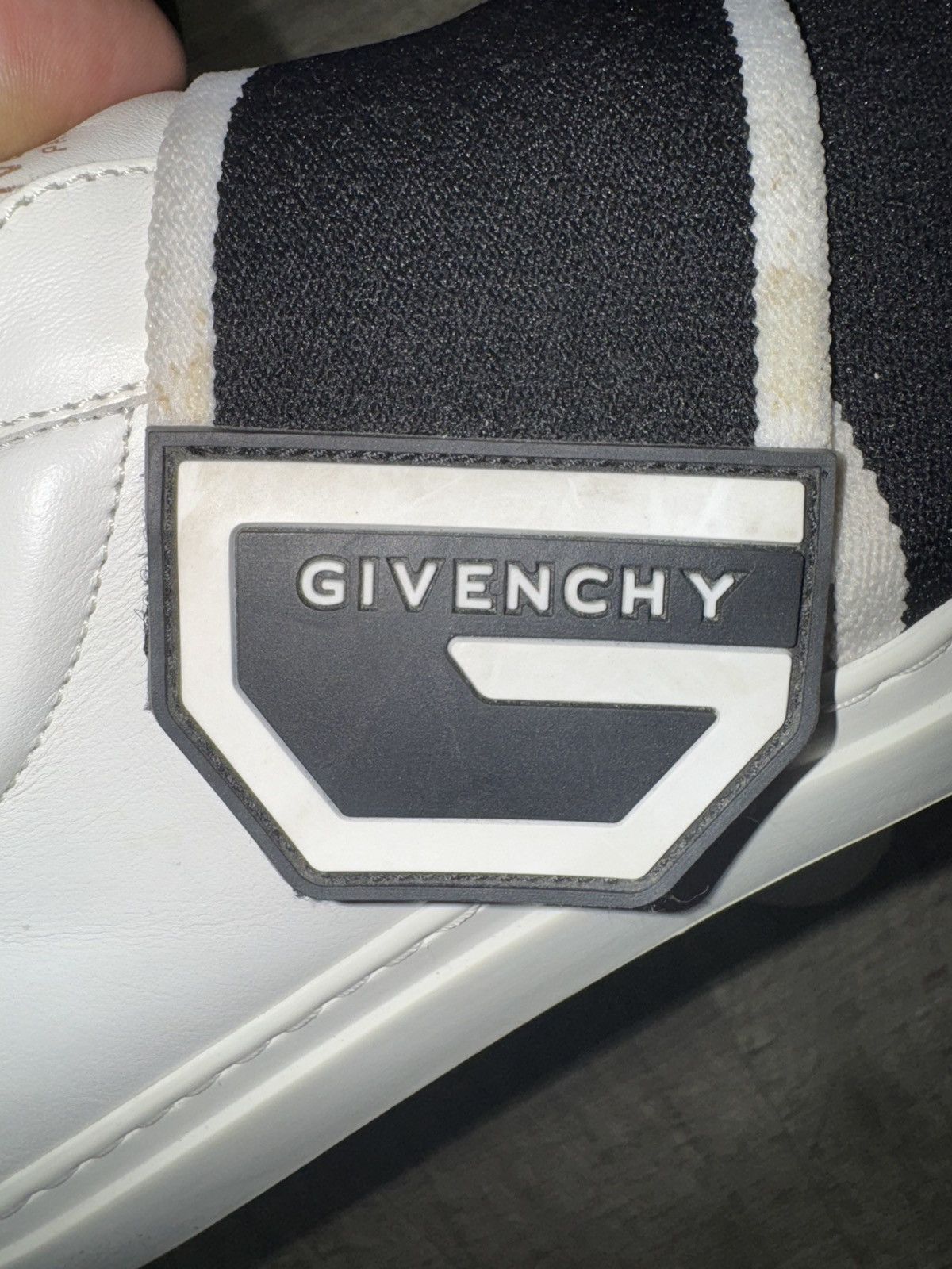 Givenchy Givenchy Urban Street Leather Sneakers With Logo Strap Size US 10 / EU 43 - 5 Thumbnail