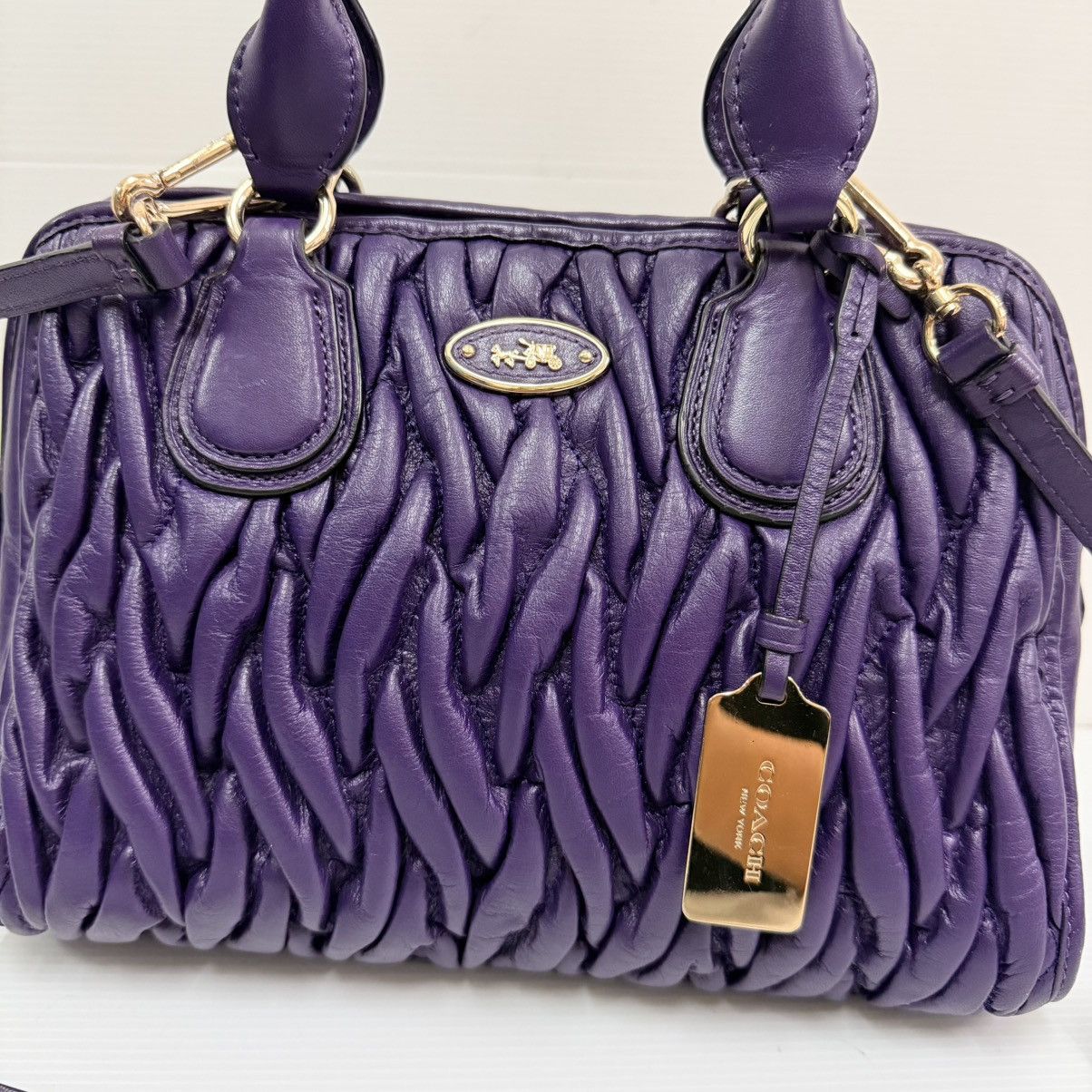 Coach Coach Leather Shoulder Bag Size ONE SIZE - 3 Thumbnail