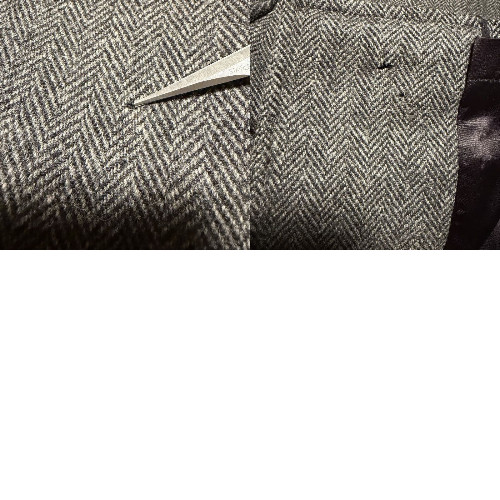 London Fog VINTAGE London Fog Overcoat Men 42L Tweed Herringbone Wool Heavy Academia Trench USA Coat Long 80s 90s College Preppy Wool Black Gray Mens Size US S / EU 44-46 / 1 - 11 Thumbnail