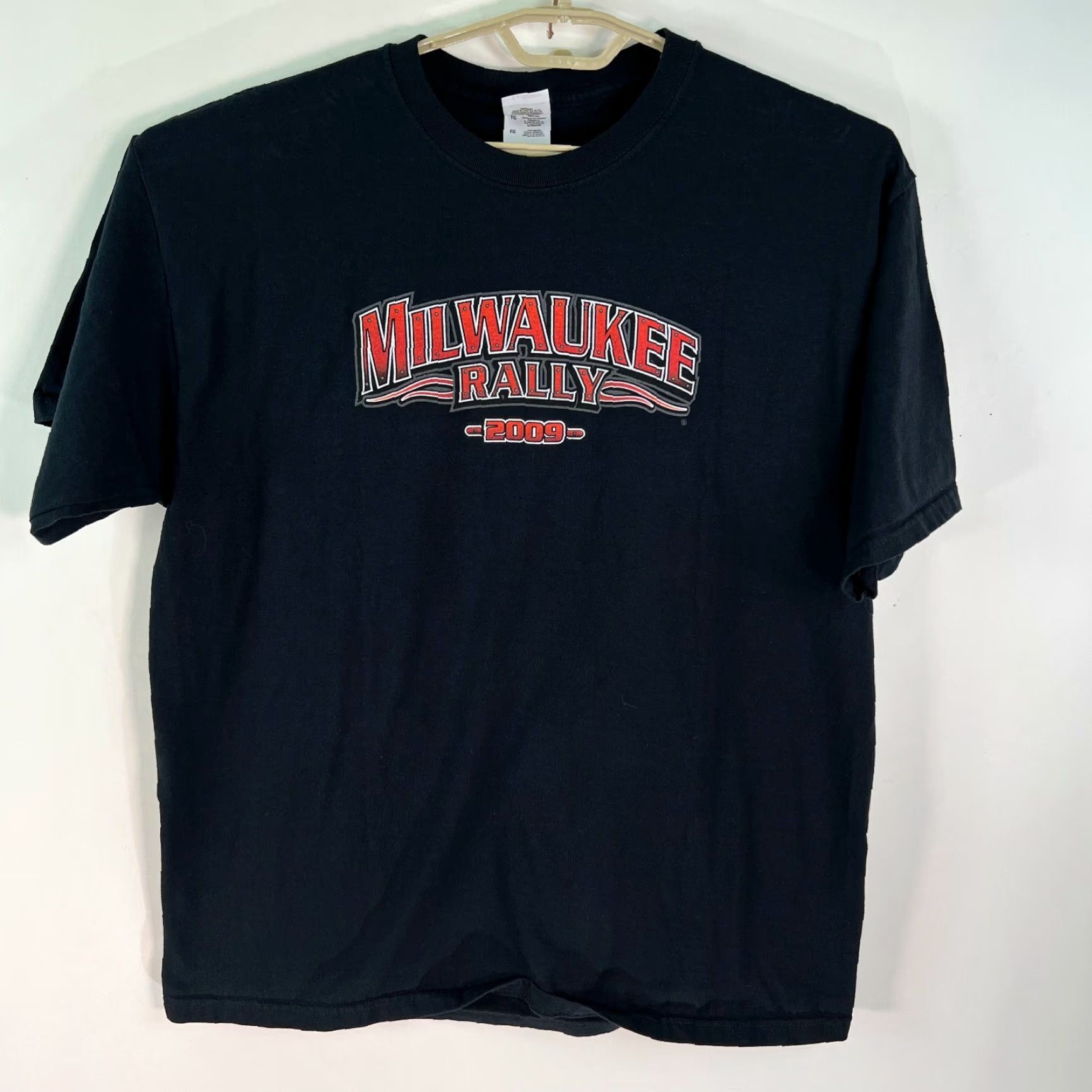 Fruit Of The Loom Fruit Of The Loom Mens T Shirt Black XL Short Sleeves Milwaukee Rally 2009 Size US XL / EU 56 / 4 - 3 Thumbnail