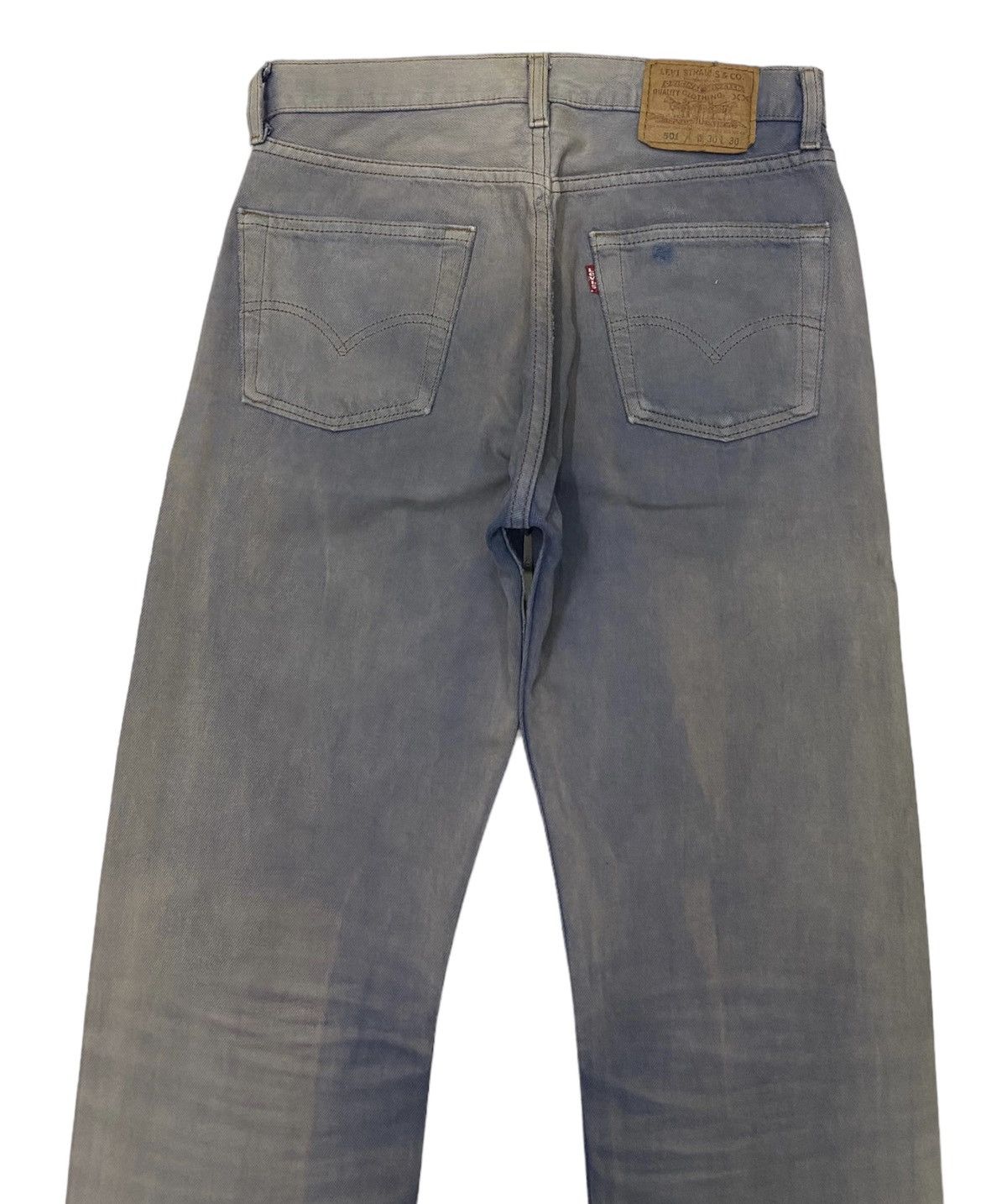 Levi's 🔥LEVIS 501 BLUE ACID WASH VINTAGE DISTRESSED DENIM JEANS Size US 30 / EU 46 - 6 Thumbnail