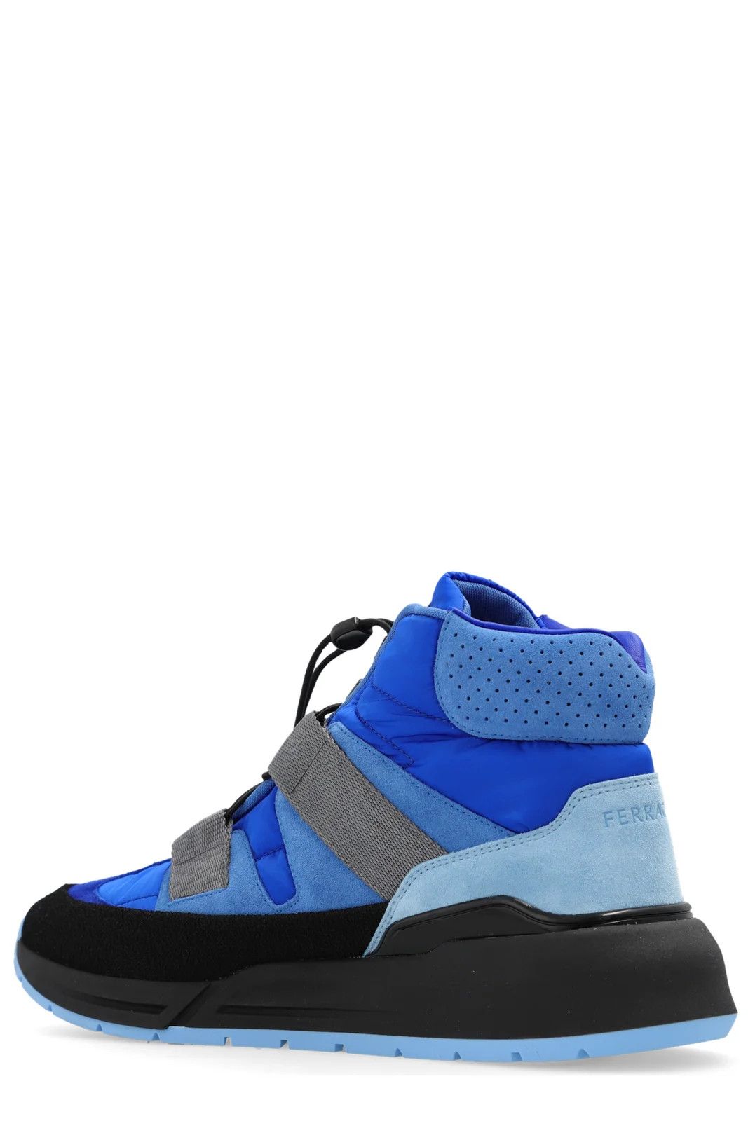 Salvatore Ferragamo o1s1rm1224 Leonida Lace-Up Sneakers in Black & Blue Size US 5.5 / IT 35.5 - 3 Thumbnail