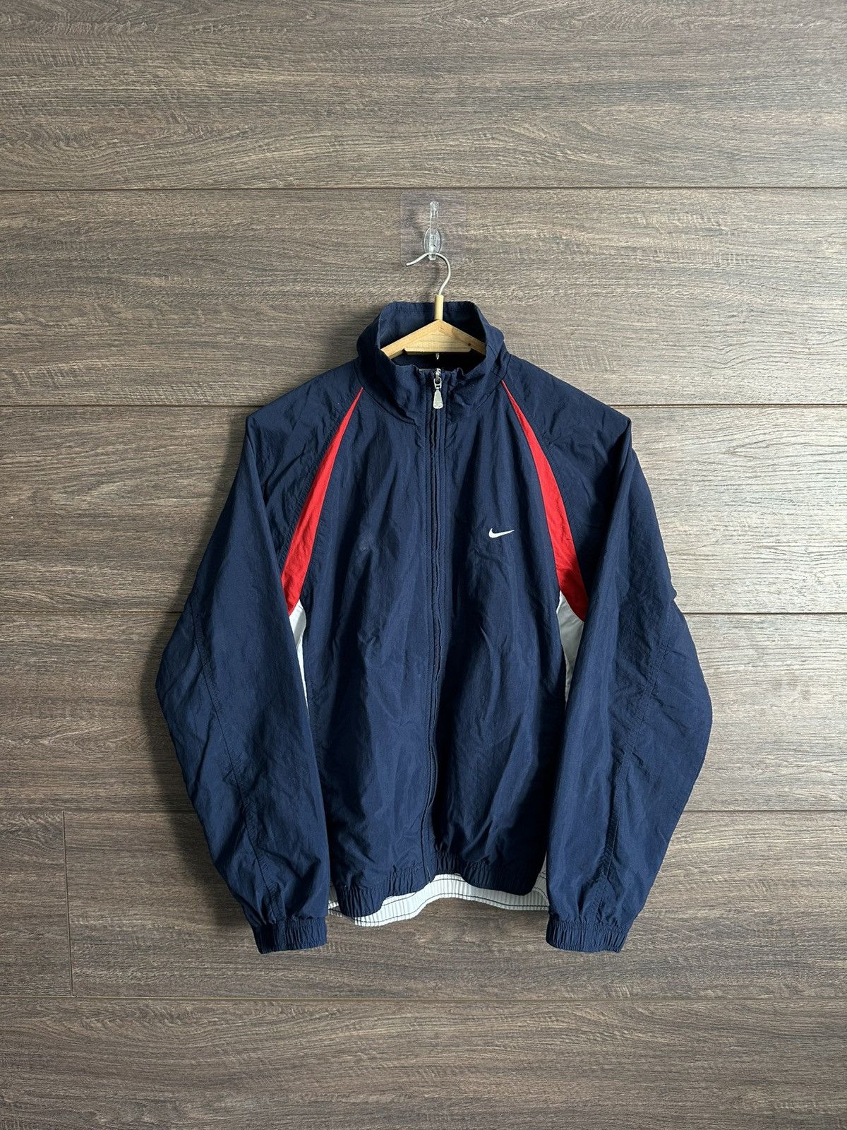 Nike × Vintage Vintage 90s Nike Y2K Track Jacket Windbreaker Swoosh Logo S Size US S / EU 44-46 / 1 - 1 Thumbnail