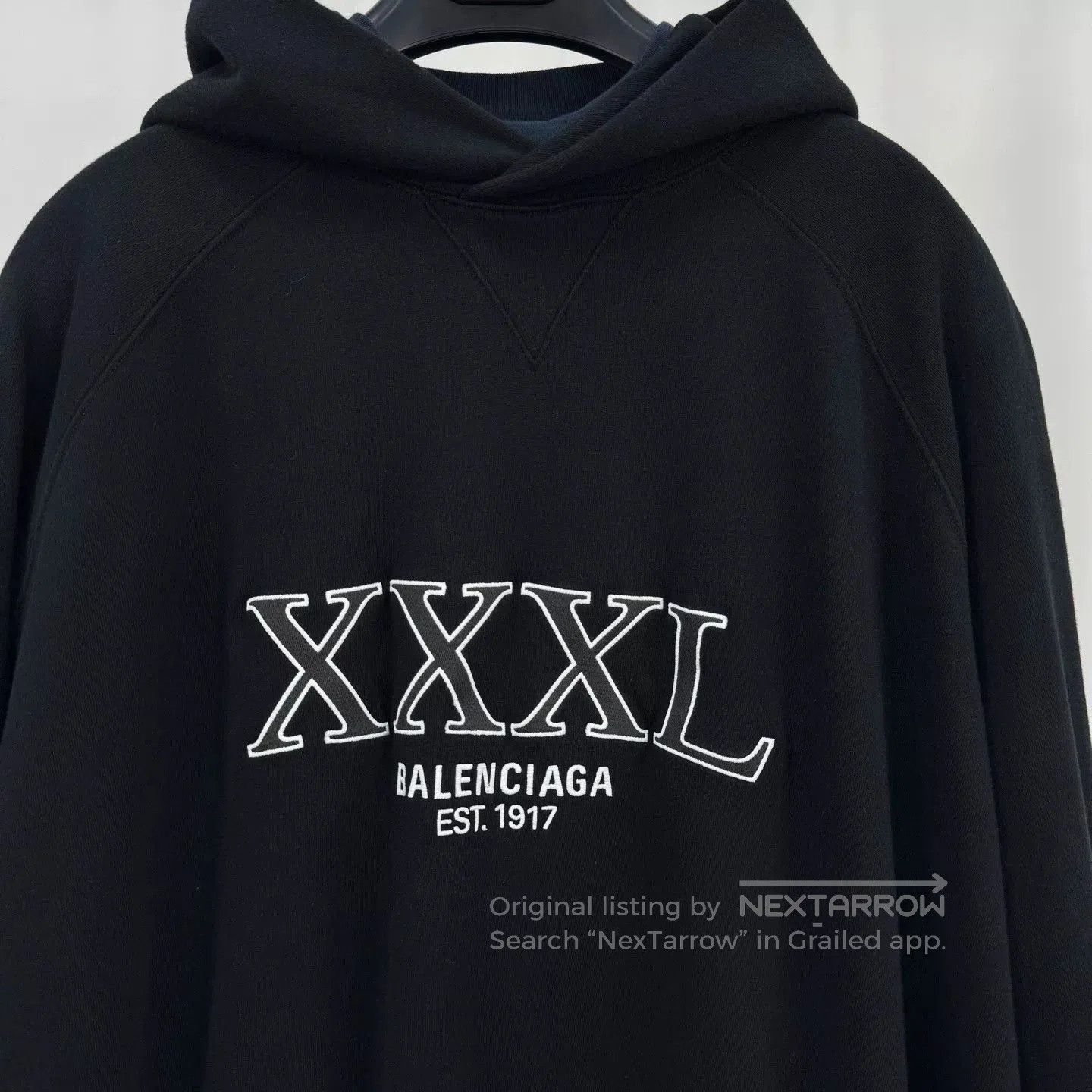 Balenciaga Balenciaga Embroidered Lettered Hoodie Sweatshirt. Size US S / EU 44-46 / 1 - 3 Thumbnail