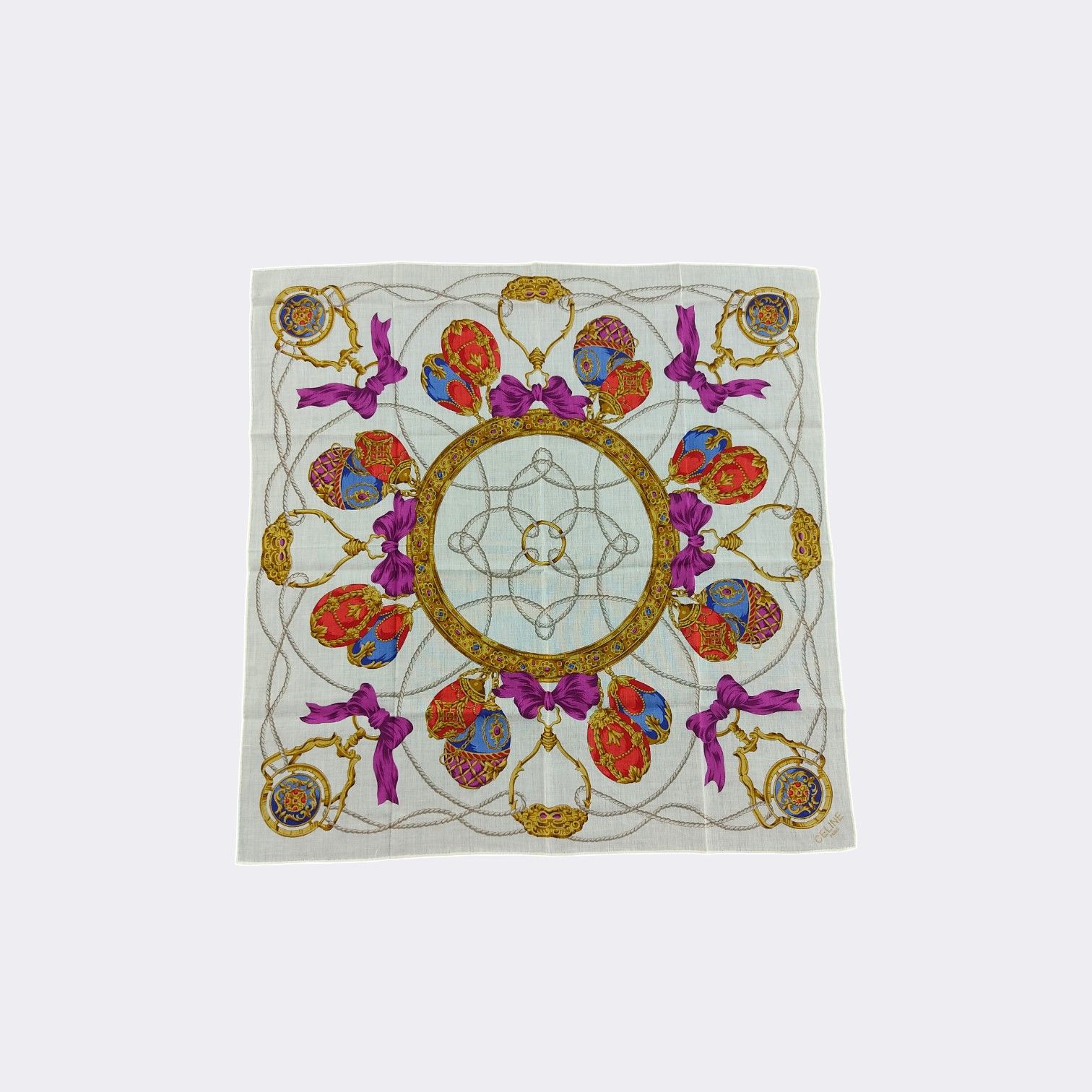 Celine × Vintage Vintage Celine Handkerchief Neckerchief Bandana H097B Size ONE SIZE - 2 Thumbnail