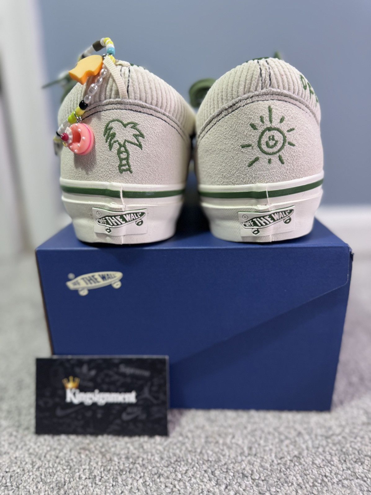 Vans Vans Cocona Hiraki LX Old Skool Cream Green Charms 10.5 DS Size US 10.5 / EU 43-44 - 5 Thumbnail