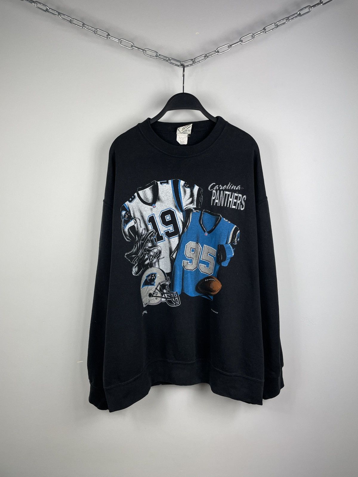 NFL × Vintage © 1993 NFLP Carolina Panthers Sweatshirt Size US XL / EU 56 / 4 - 1 Thumbnail