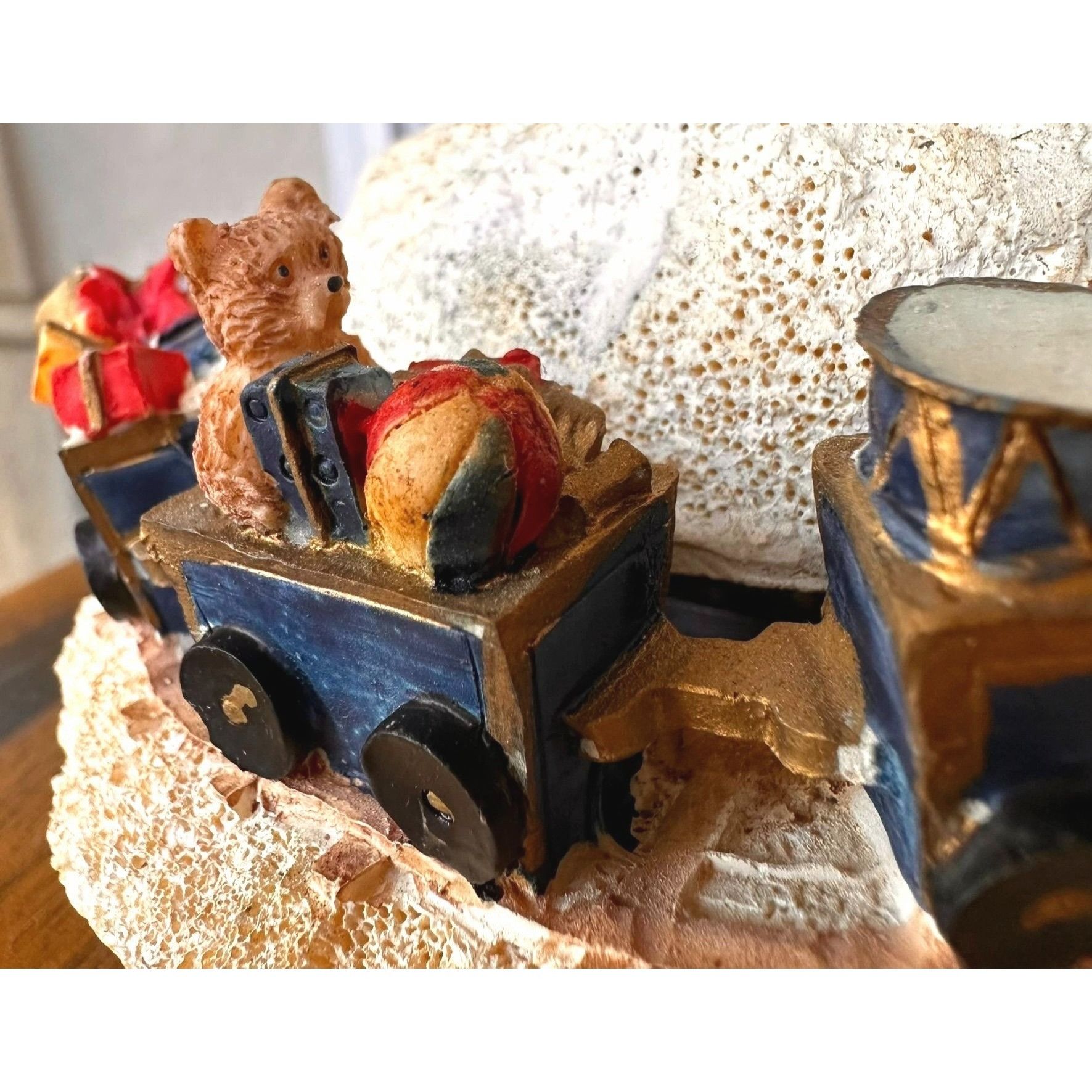 Handmade × Vintage VTG Musical Bear with Train Wind Up Christmas Holiday Collec Size ONE SIZE - 8 Thumbnail