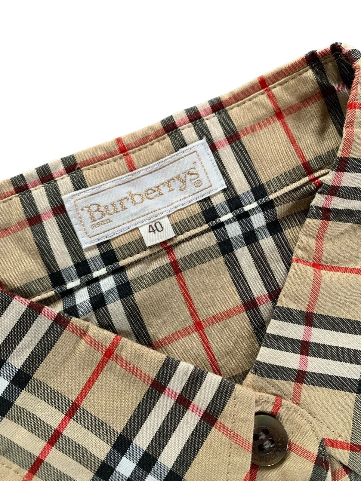 Burberry Vintage BURBERRYS novacheck short shirt Size US M / EU 48-50 / 2 - 4 Thumbnail