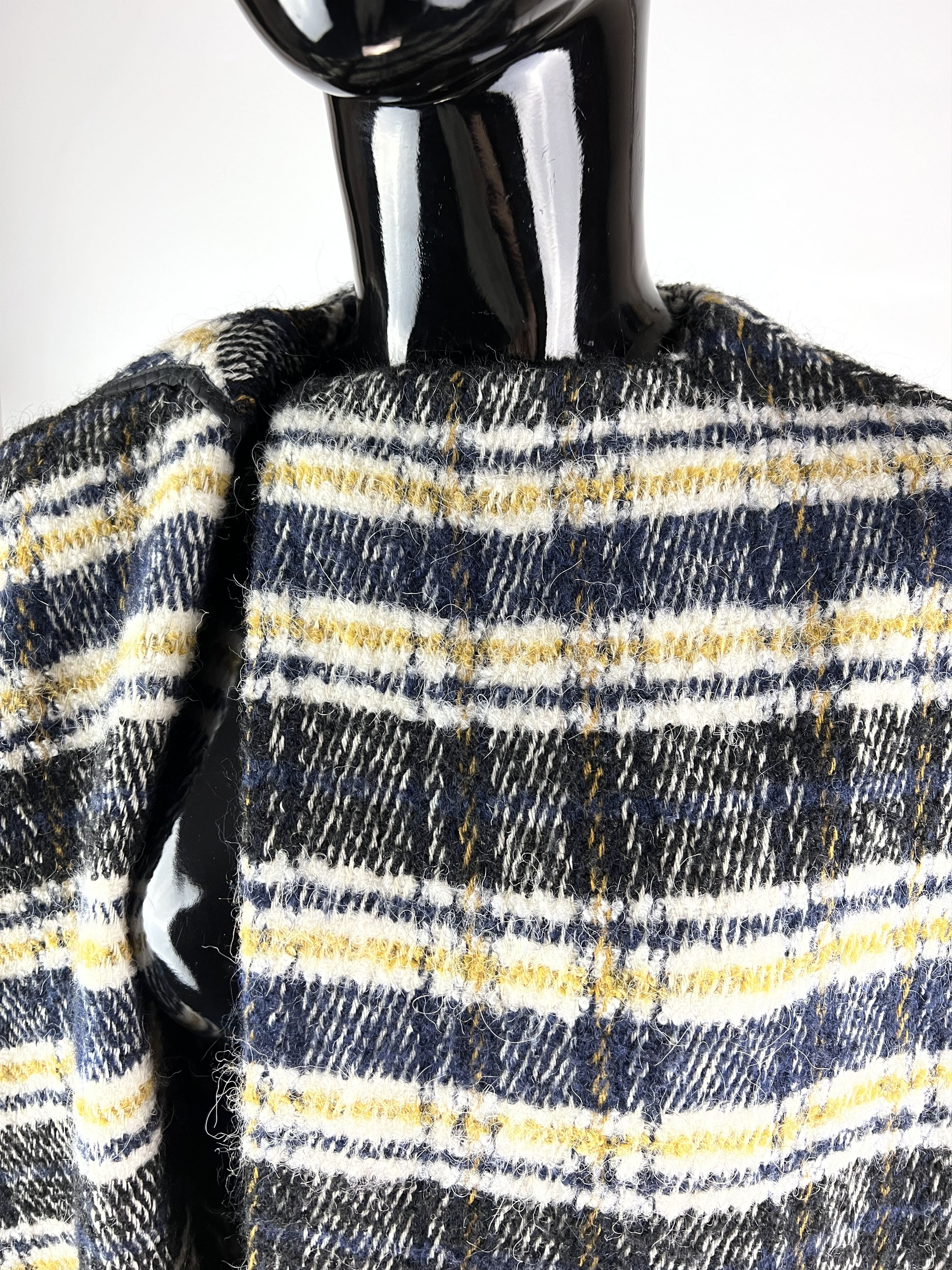 Maje Maje Wool Alpaca Checked Coat Size 0 Oversized Size XS / US 0-2 / IT 36-38 - 5 Thumbnail