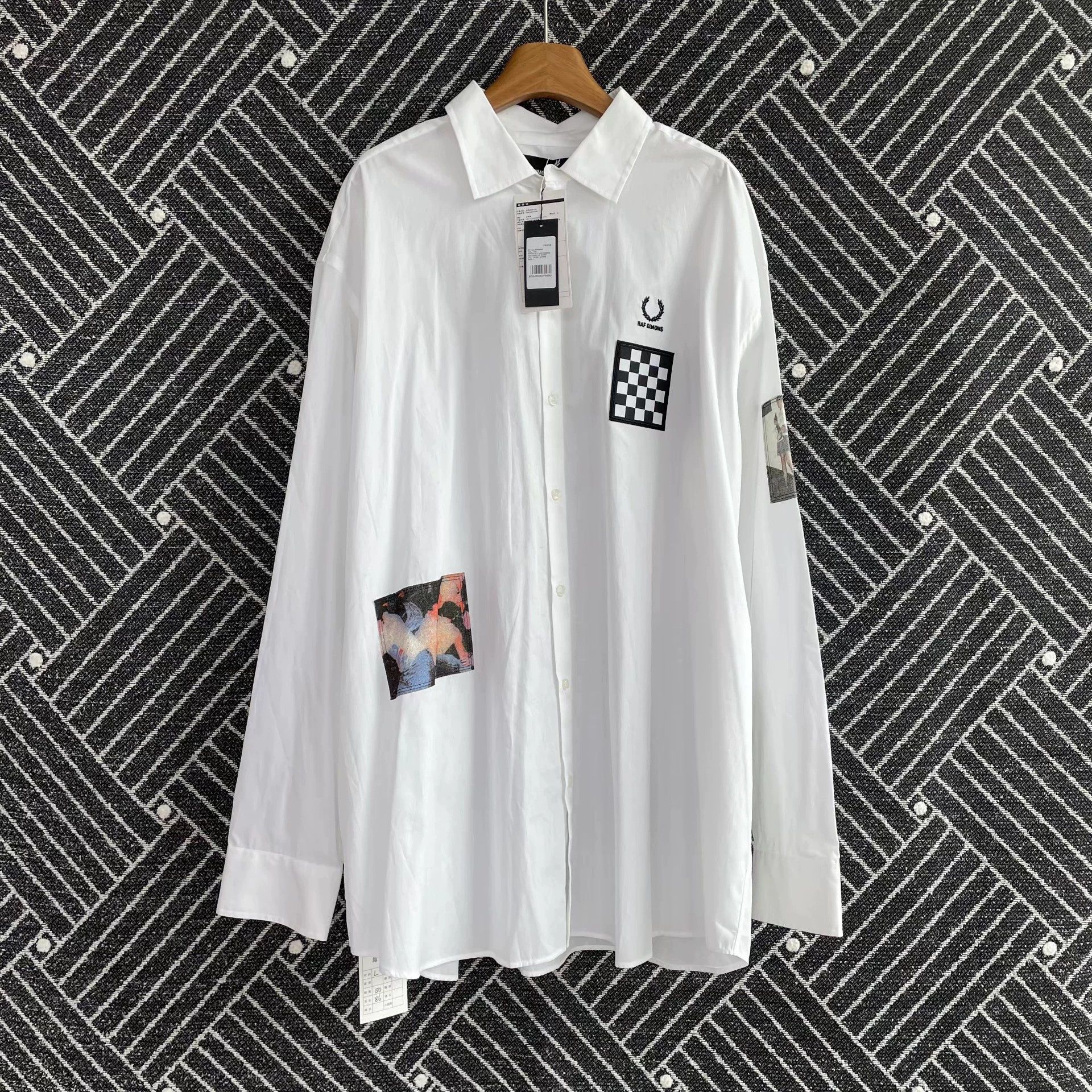 Raf Simons Raf Simons White Lapel Shirt Jacket L Unworn Size US L / EU 52-54 / 3 - 1 Thumbnail