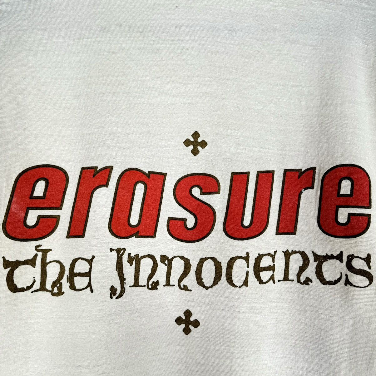 Band Tees Vintage 1988 Erasure The Innocents Mute Records Band T Shirt Size US XL / EU 56 / 4 - 6 Thumbnail