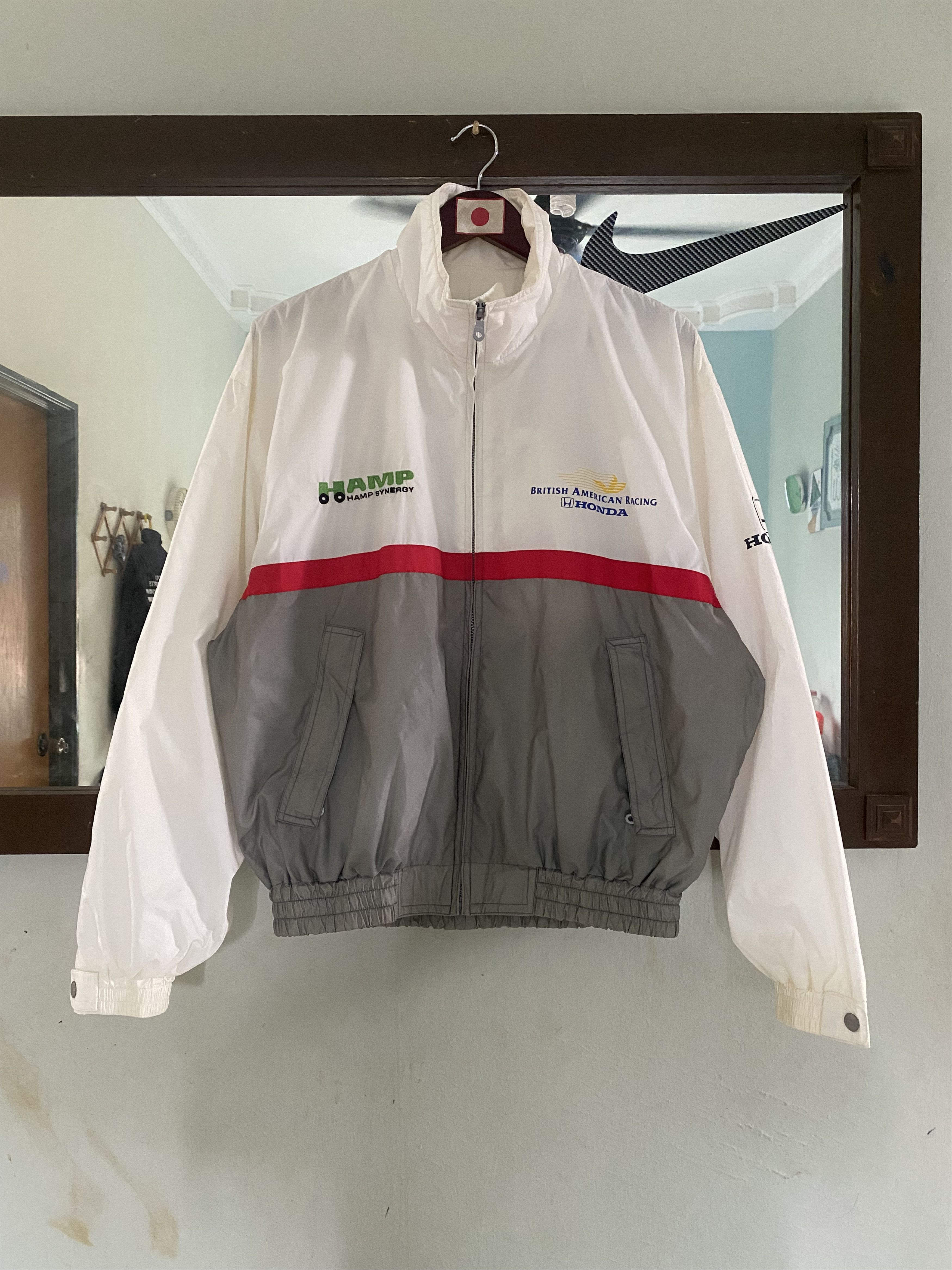 Vintage Vintage HONDA British American Racing Light Jacket Size US L / EU 52-54 / 3 - 2 Thumbnail