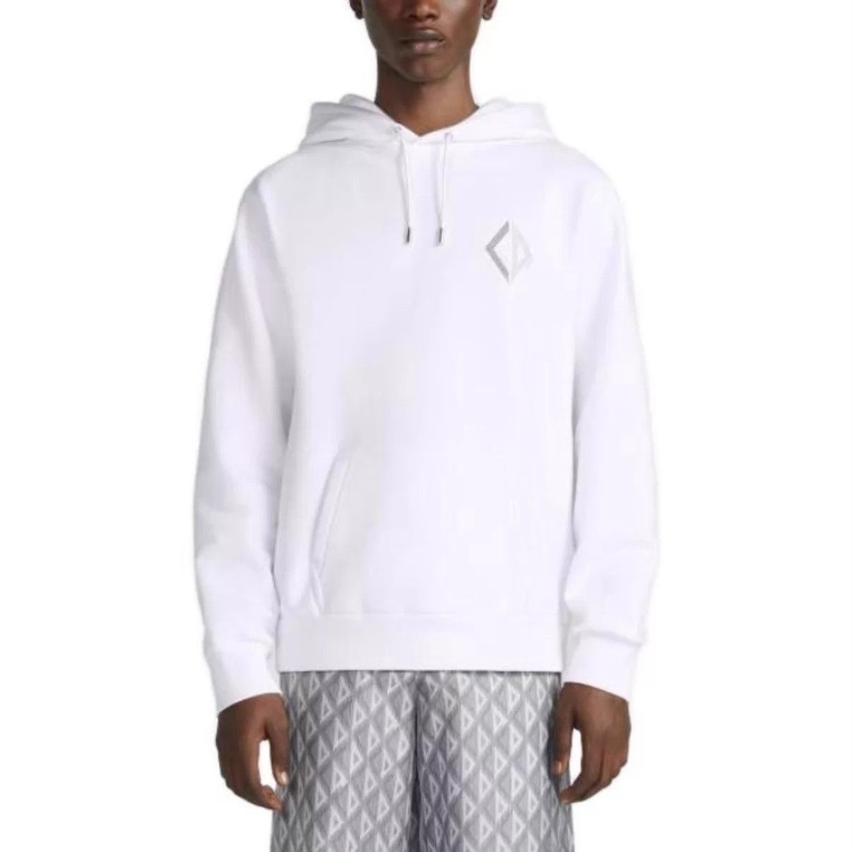 Dior White Diamond Logo Hoodie Size US S / EU 44-46 / 1 - 6 Thumbnail
