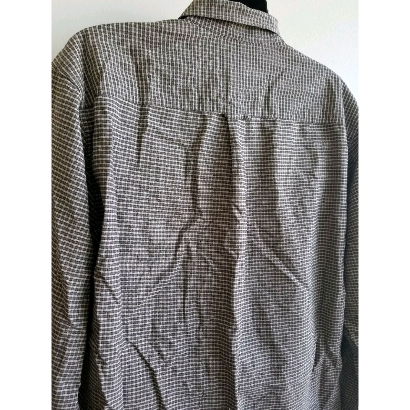 Eddie Bauer VINTAGE Eddie Bauer Men's Long Sleeve Casual Beige Grey Black Check Plaid Size M Size US M / EU 48-50 / 2 - 2 Thumbnail