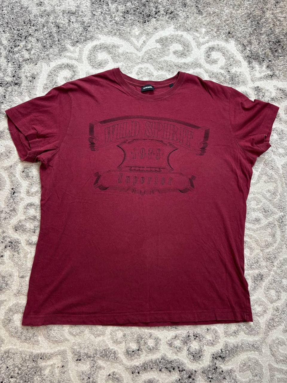 Diesel Diesel "Wild Spirit" Graphic T-Shirt - Maroon/Burgundy Size US XL / EU 56 / 4 - 8 Thumbnail