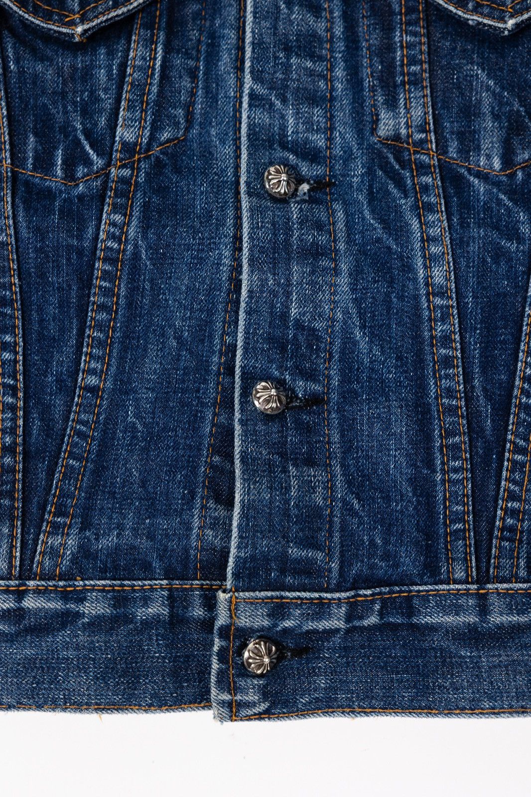 Chrome Hearts Chrome Hearts KIDS Cross Patch Denim Jacket Size XXS / US 00 / IT 34 - 5 Thumbnail