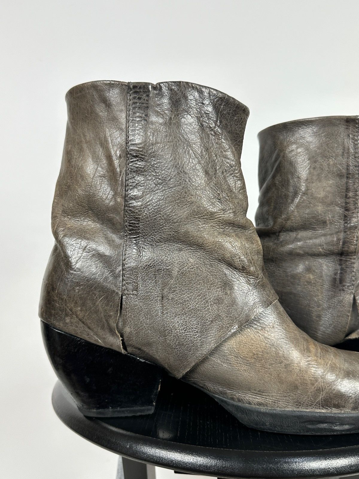 A.S.98 A.S.98. Airstep Leather Biker Ankle Boots Size US 11 / IT 41 - 18 Thumbnail