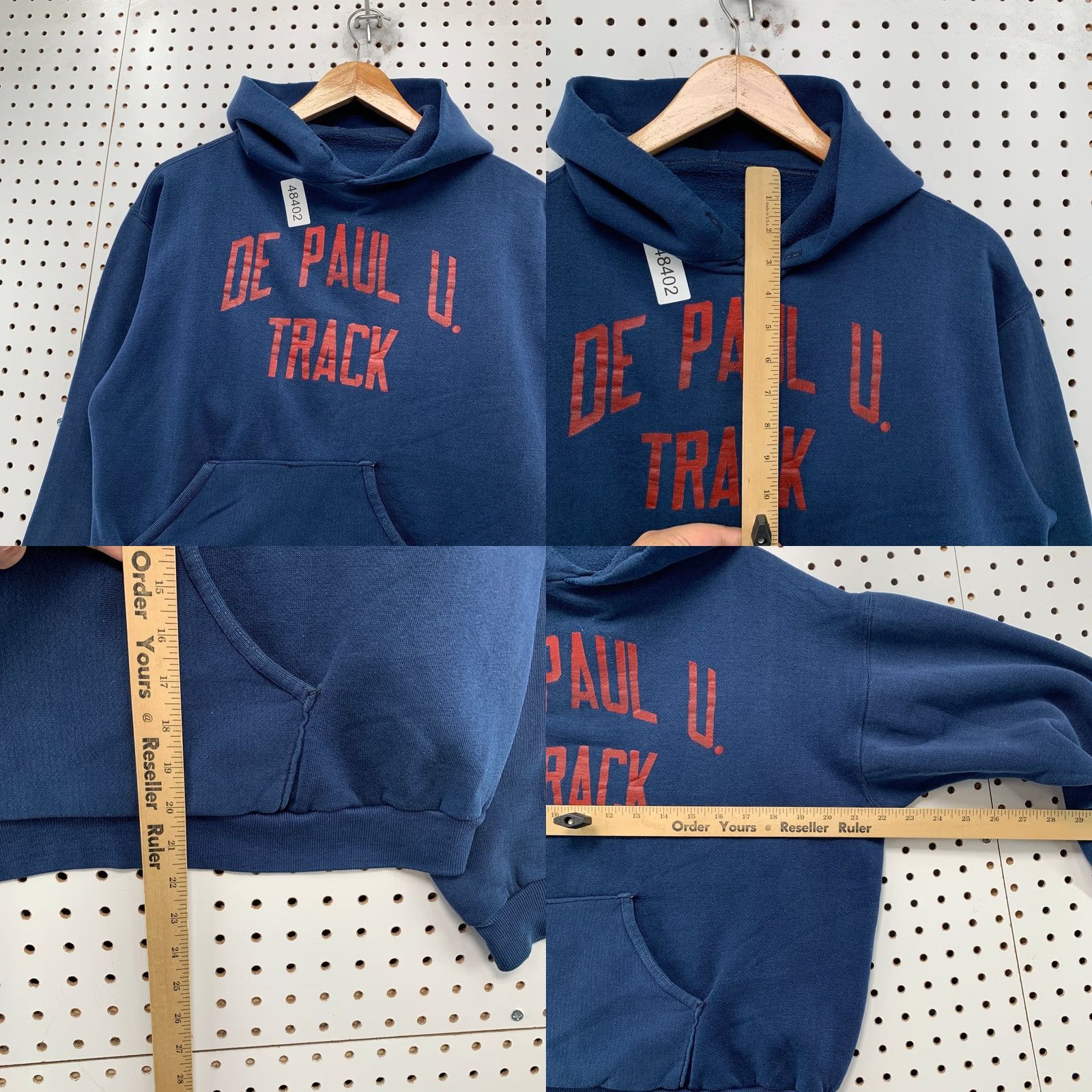 Russell Athletic VINTAGE Russell Athletic Track Hoodie Sweatshirt Mens M DEPAUL GOLD TAG Hoodie Mens M Blue University 70s Size US M / EU 48-50 / 2 - 9 Thumbnail