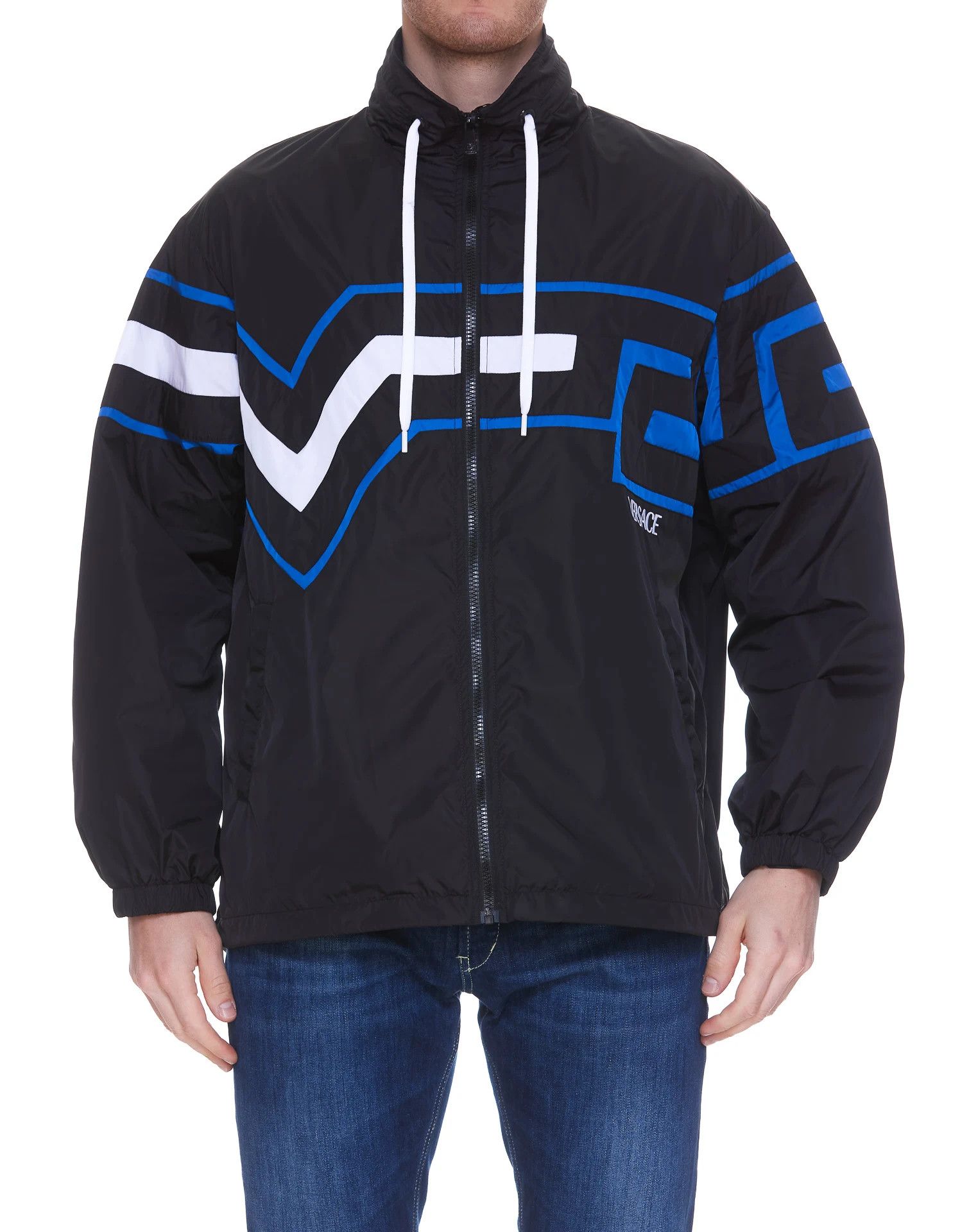 Versace o1y0425 Logo Jacket in Black Size US M / EU 48-50 / 2 - 1 Thumbnail