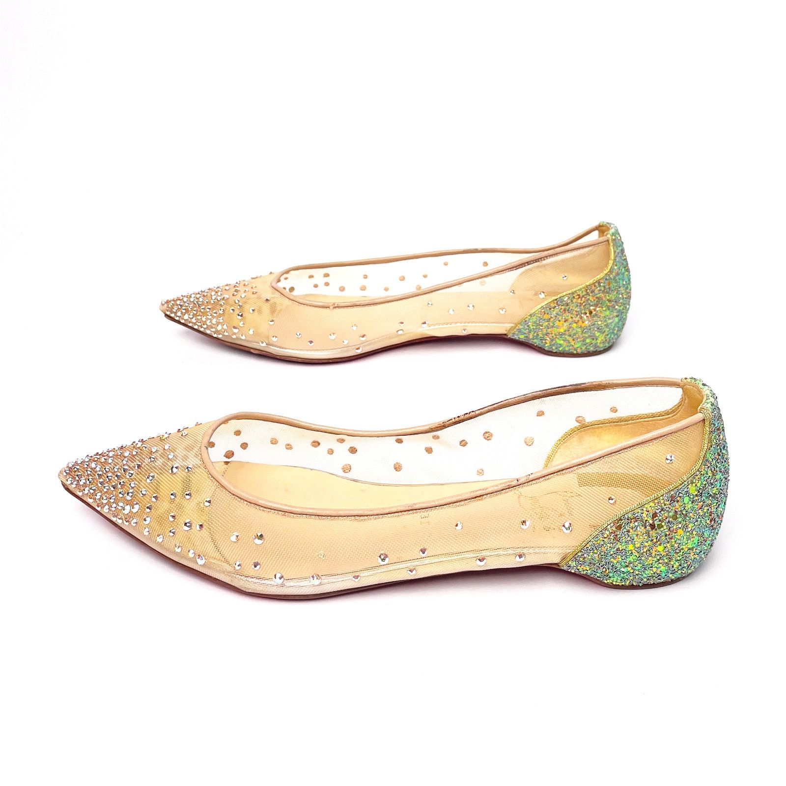 Christian Louboutin Sparkley Flats Size US 7.5 / IT 37.5 - 4 Thumbnail