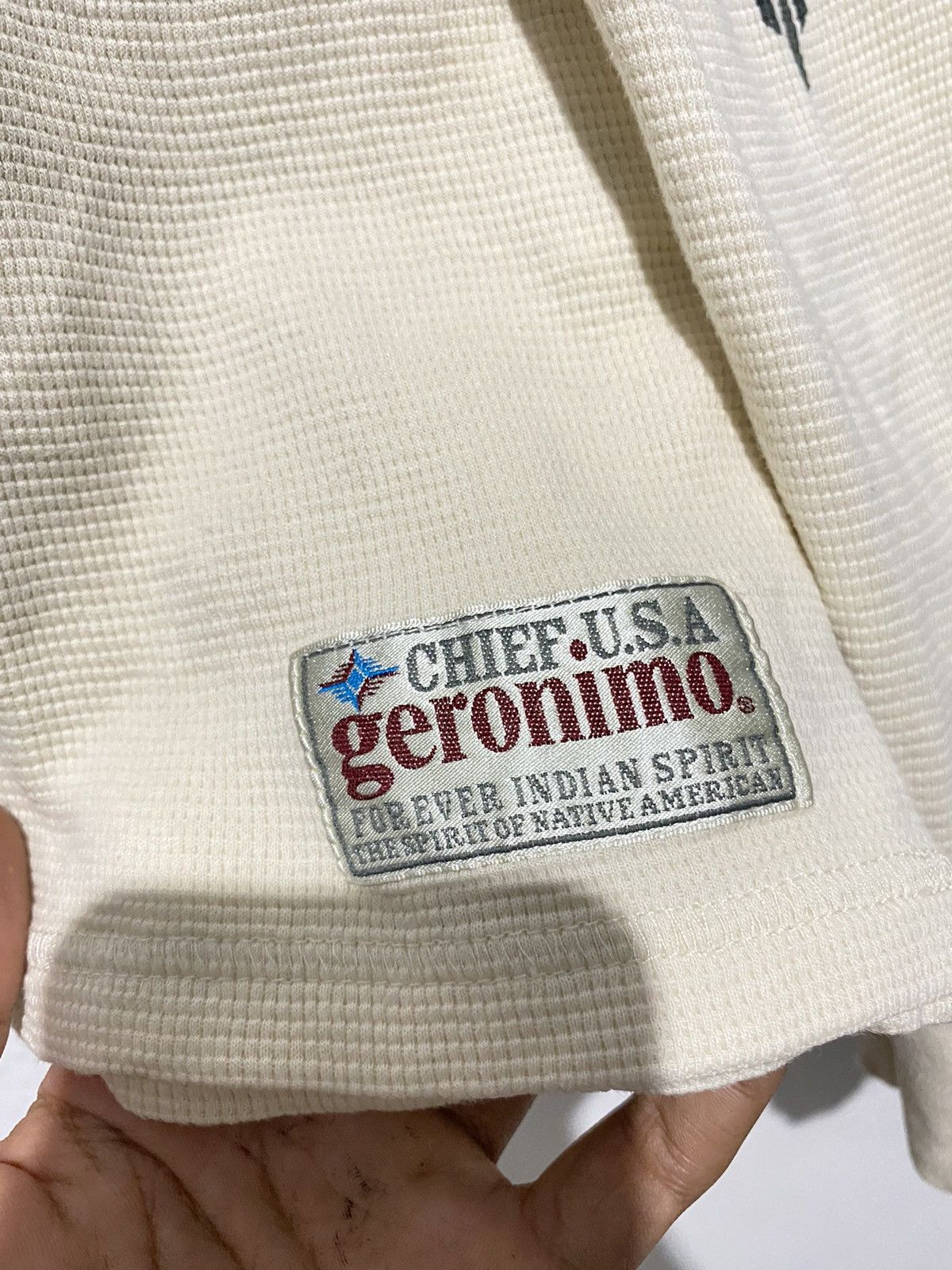 Le Grande Bleu (L.G.B.) Geronimo native american longsleeve tshirts Size US M / EU 48-50 / 2 - 9 Thumbnail