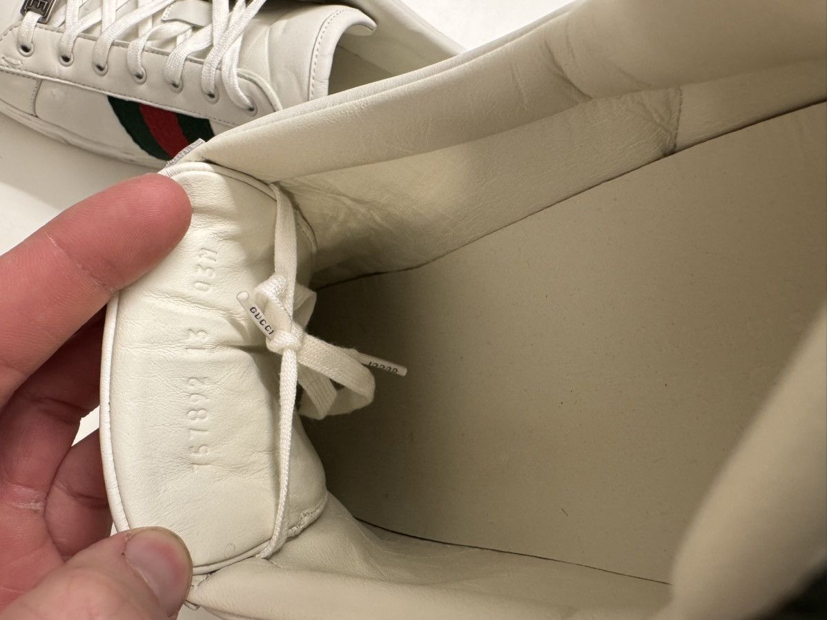 Gucci GUCCI ACE SNEAKER WITH WEB (sz 13) Size US 13 / EU 46 - 7 Thumbnail