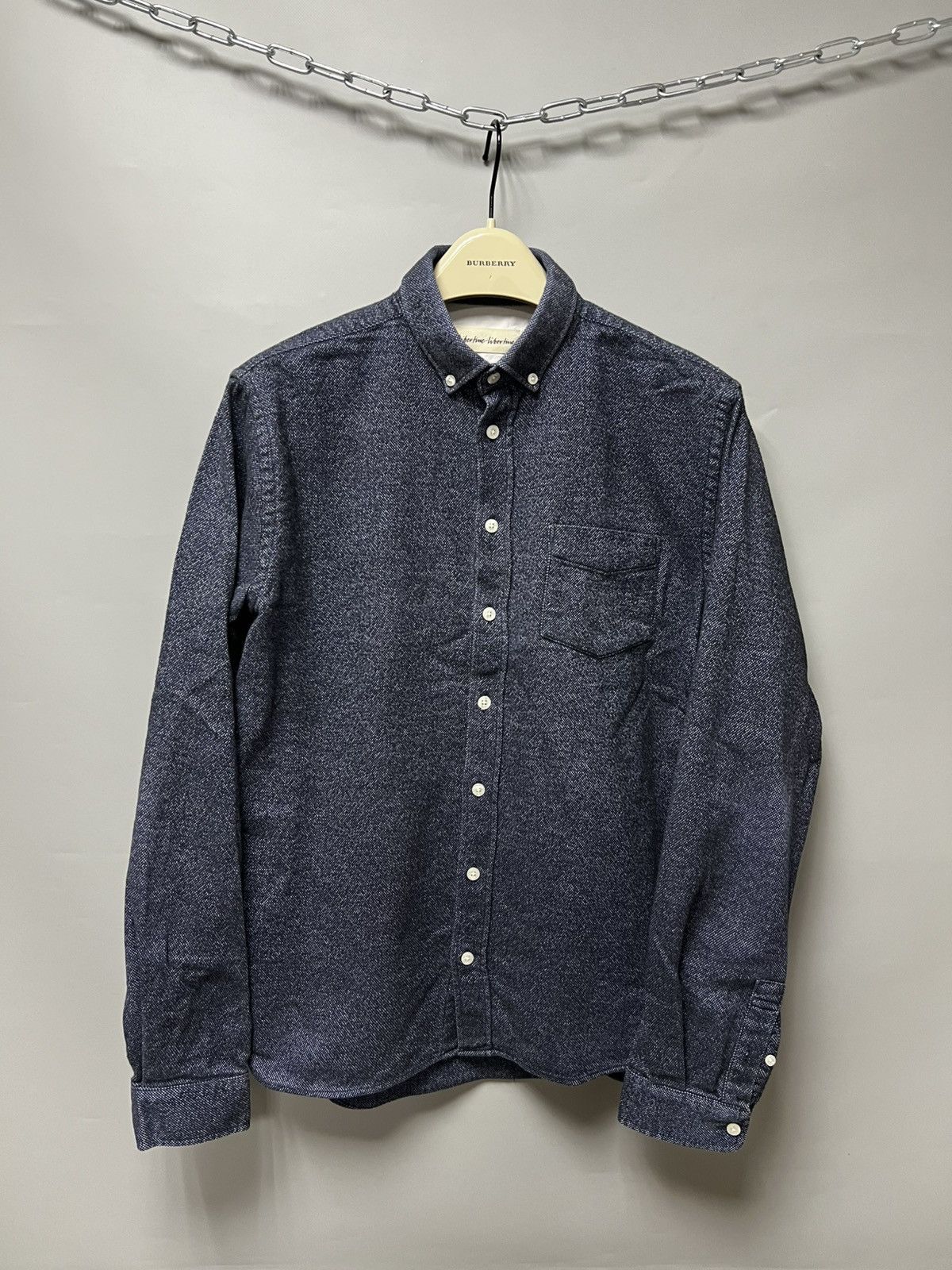Libertine-Libertine Libertine libertine Hunter Flannel Dark Blue Button Shirt Size US S / EU 44-46 / 1 - 1 Thumbnail
