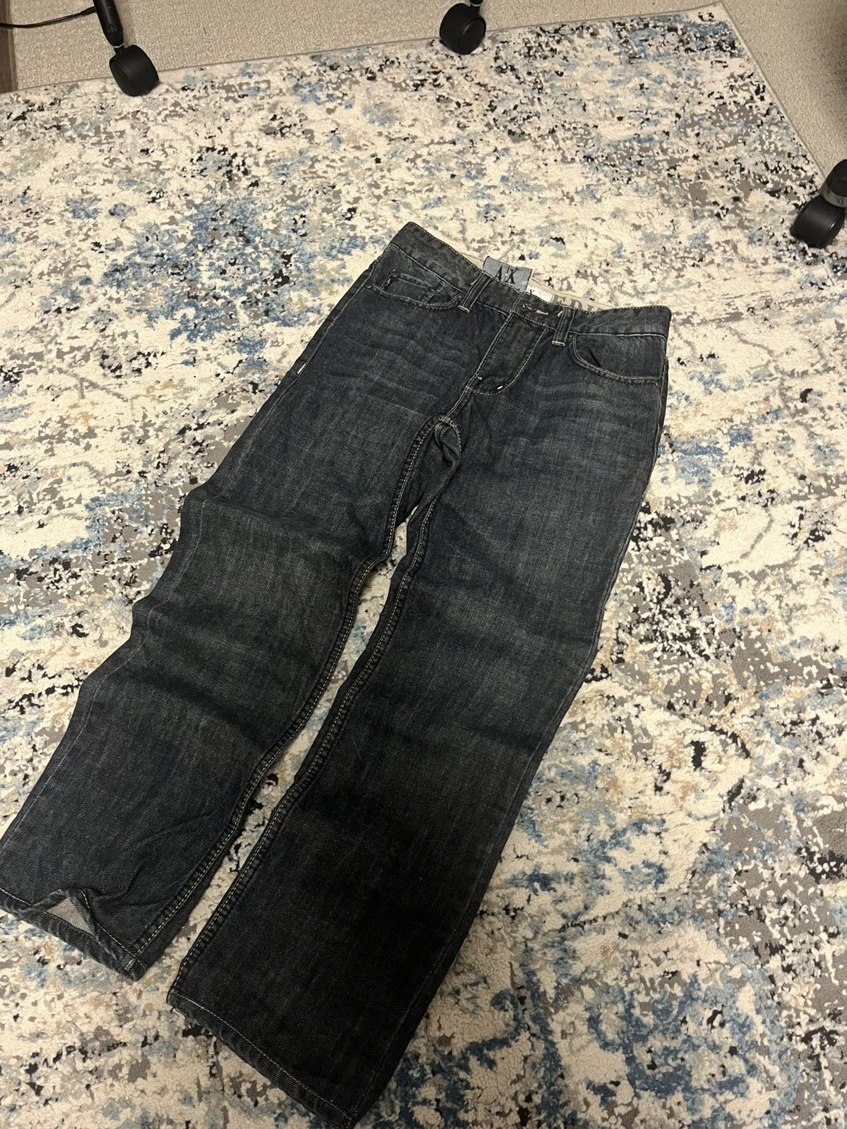 Emporio Armani Vintage Japanese flared denim jeans indi style Size US 28 / EU 44 - 2 Thumbnail