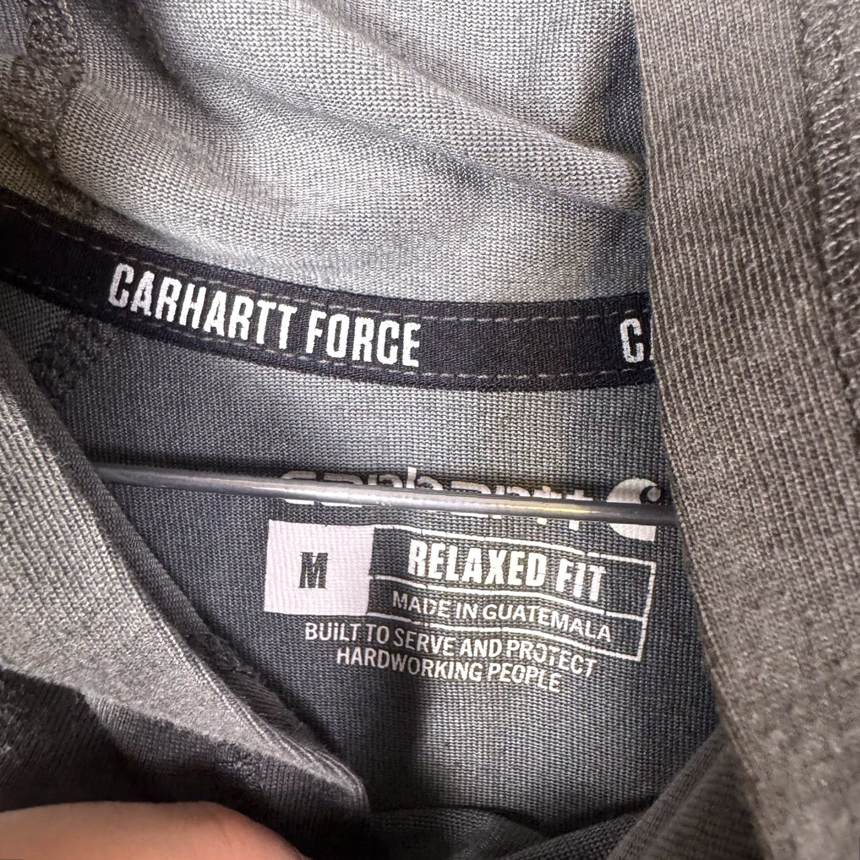Carhartt VINTAGE Carhartt Hoodie Mens M Force Lightweight Pullover Sweatshirt Workwear TK5481-M Size US M / EU 48-50 / 2 - 5 Thumbnail