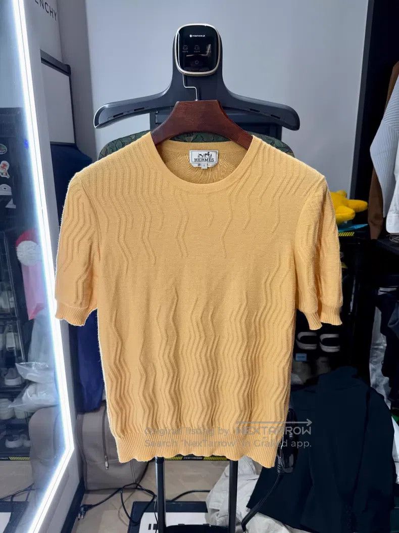 Hermes Hermes Cashmere Short Sleeve Knit Shirt for Men Size US S / EU 44-46 / 1 - 1 Thumbnail