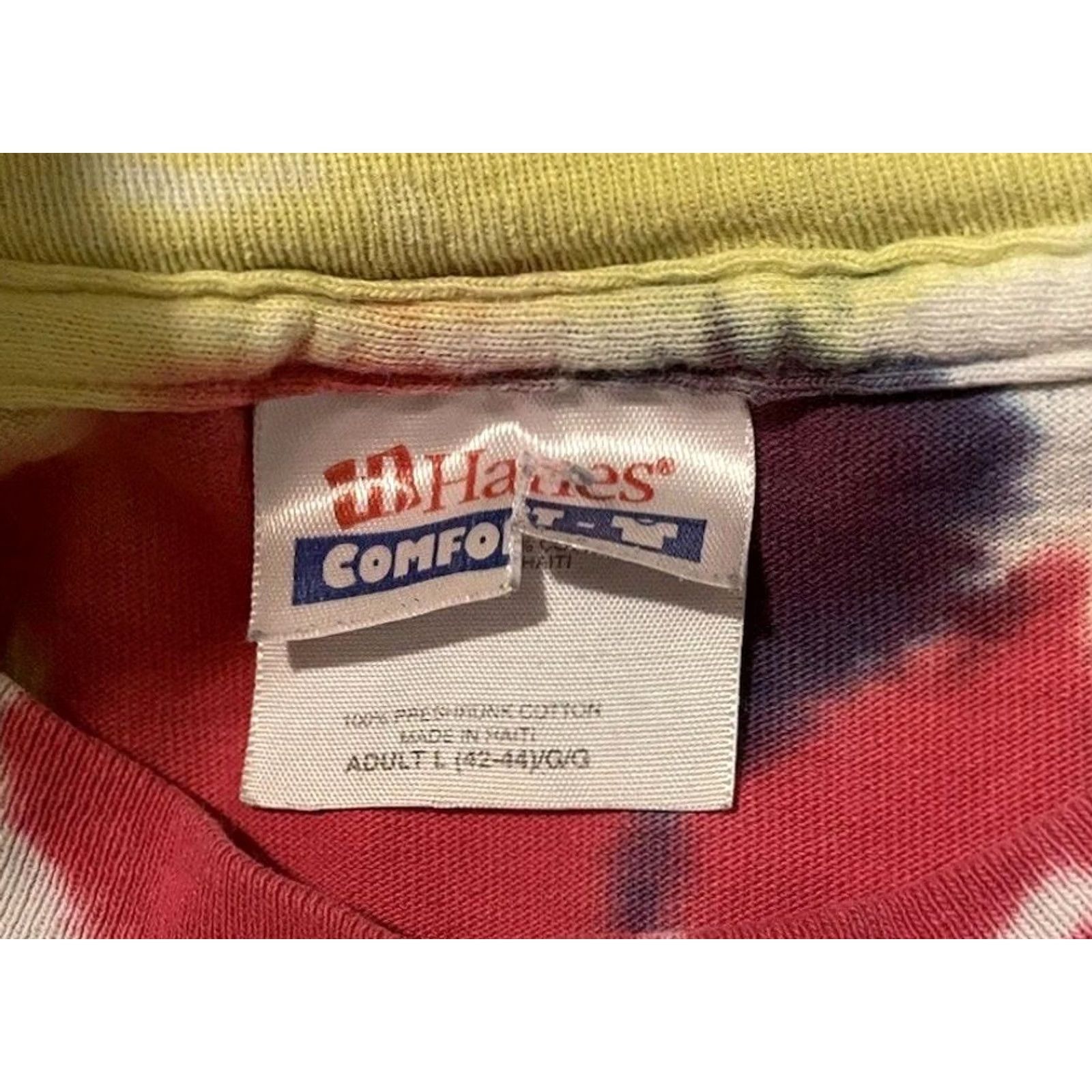 Vintage VINTAGE Protect Our Planet Tie Dye Shirt M Red Beach Surf 90s Y2K Mens Graphic Tee Size US M / EU 48-50 / 2 - 6 Thumbnail