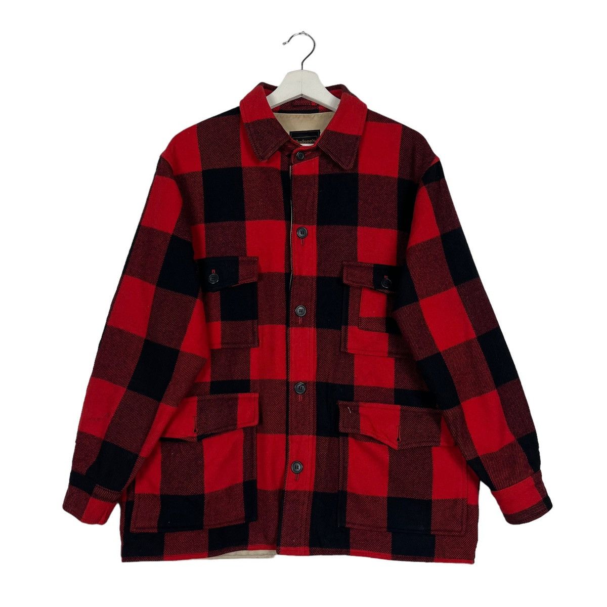 Toyo Enterprises 🔥 VINTAGE HUDSONS PLAID HUNTING WOOL MACKINAW Size US L / EU 52-54 / 3 - 4 Thumbnail