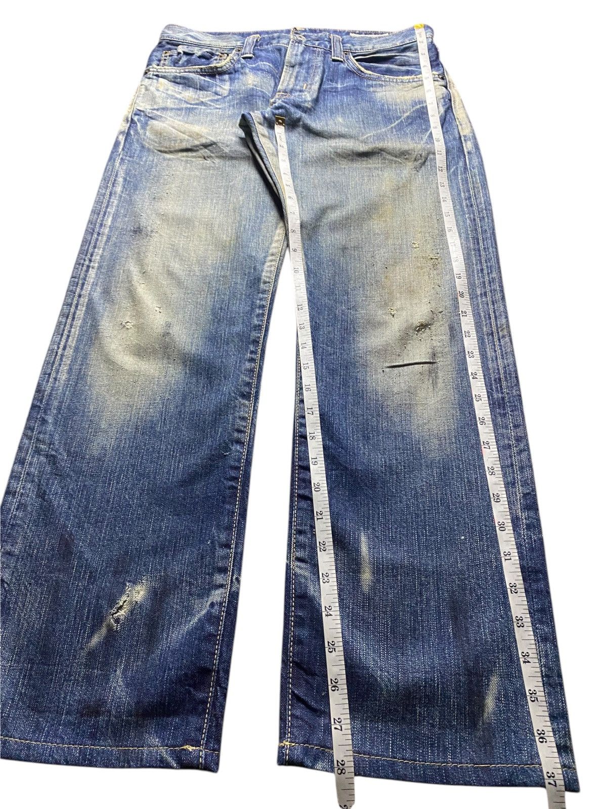 Edwin Edwin Vintage Special Unique Fade Distressed Loose Jeans Size US 30 / EU 46 - 17 Thumbnail