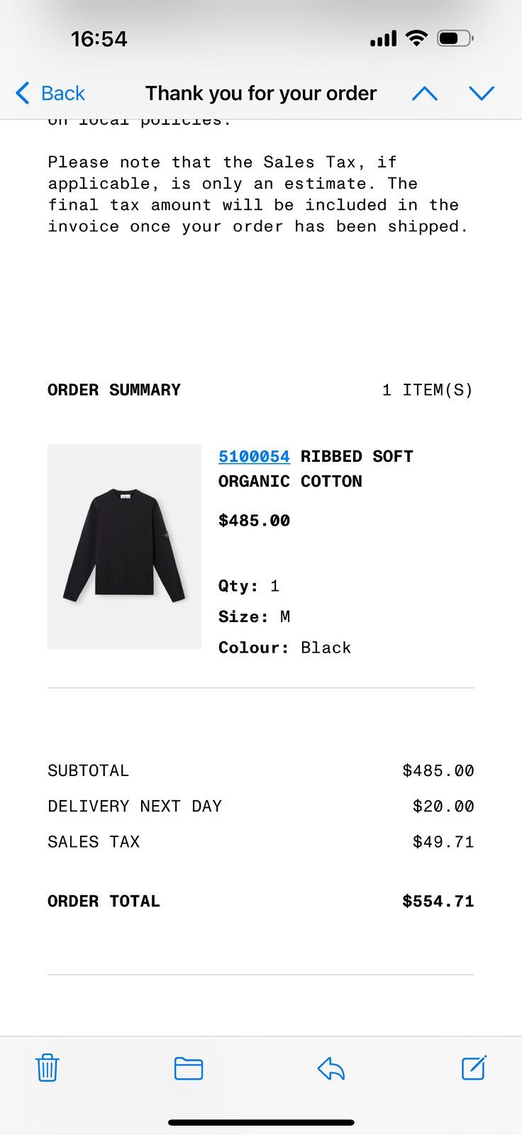 Stone Island Stone Island Ribbed Crewneck Sweater - Black Size US M / EU 48-50 / 2 - 9 Thumbnail