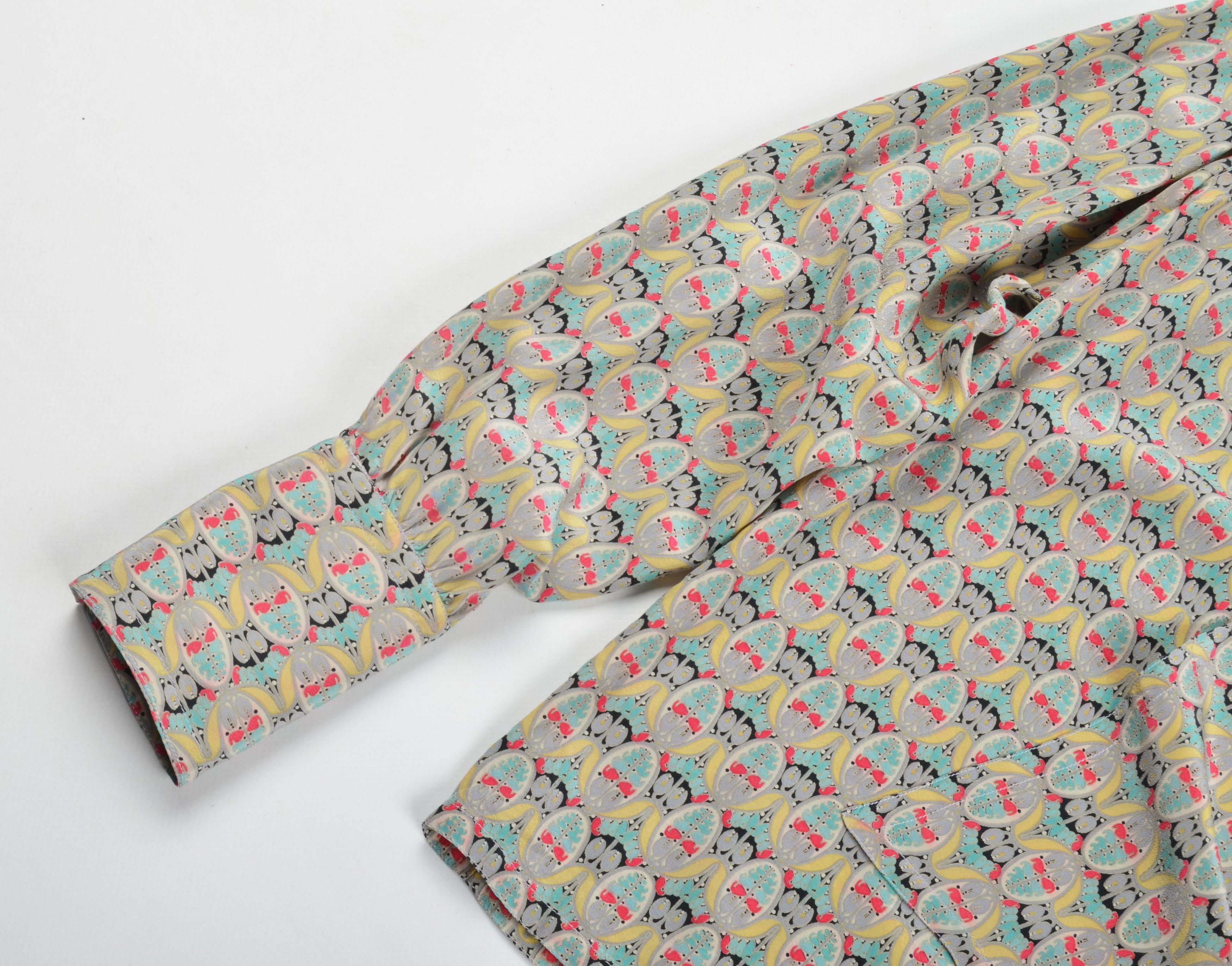 Akris AKRIS Vintage 80's Silk Tie Neck Pussy Bow Blouse Size S / US 4 / IT 40 - 6 Thumbnail