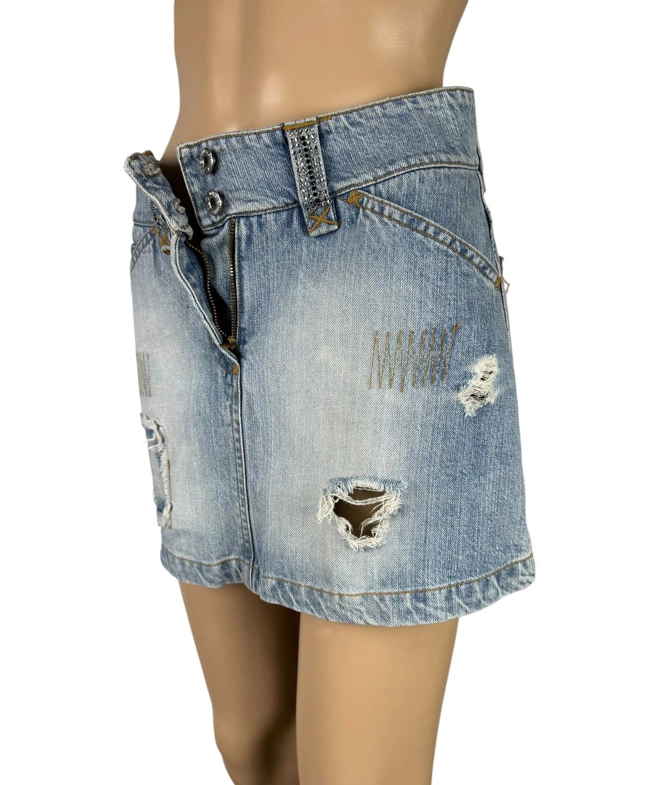 Dolce & Gabbana D&G Vintage Mini Skirt Denim size XS Size 26" / US 2 / IT 38 - 10 Thumbnail