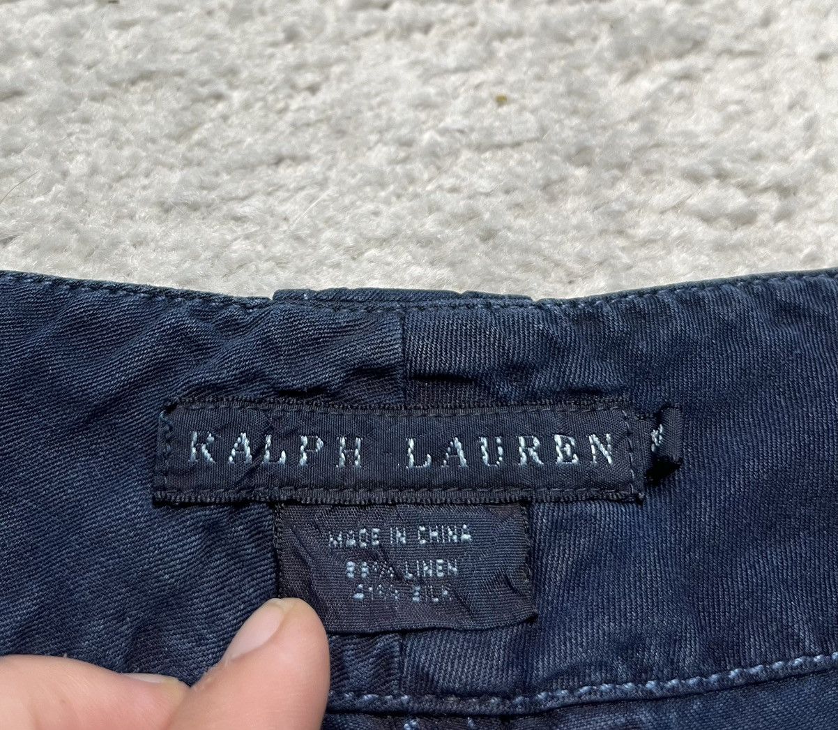 Ralph Lauren Vintage Navy Ralph Lauren Linen Silk Cargo Pockets shorts Size 32" / US 10 / IT 46 - 5 Thumbnail