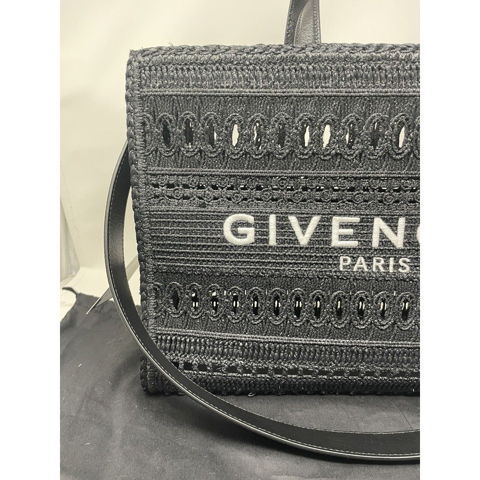 Givenchy Medium G-Tote shopping bag in laced raffia Size ONE SIZE - 6 Thumbnail