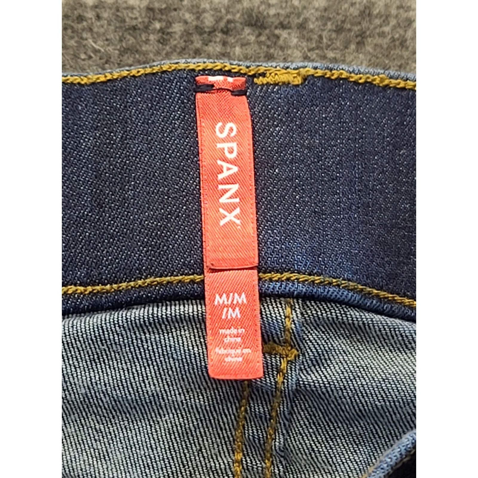 Spanx Spanx Jeans Womens M 30x33 Everywhere Flare High Rise Jegging Distressed Blue Denim Slim Straight City Bohemian Hipster Womens Size 32" / US 10 / IT 46 - 2 Thumbnail
