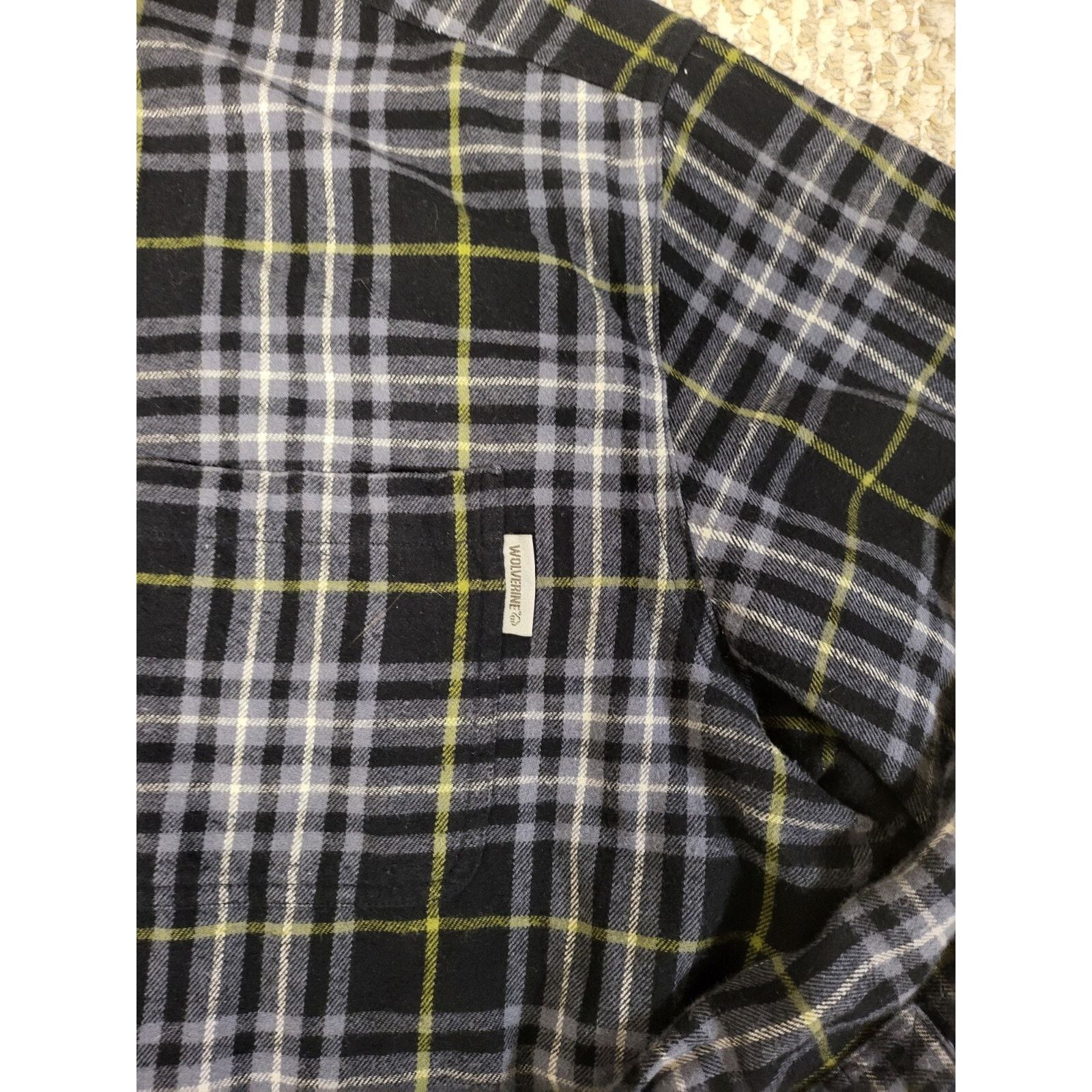 Wolverine Wolverine Plaid Flannel Shirt Long Sleeve Heavyweight Size US XXL / EU 58 / 5 - 2 Thumbnail