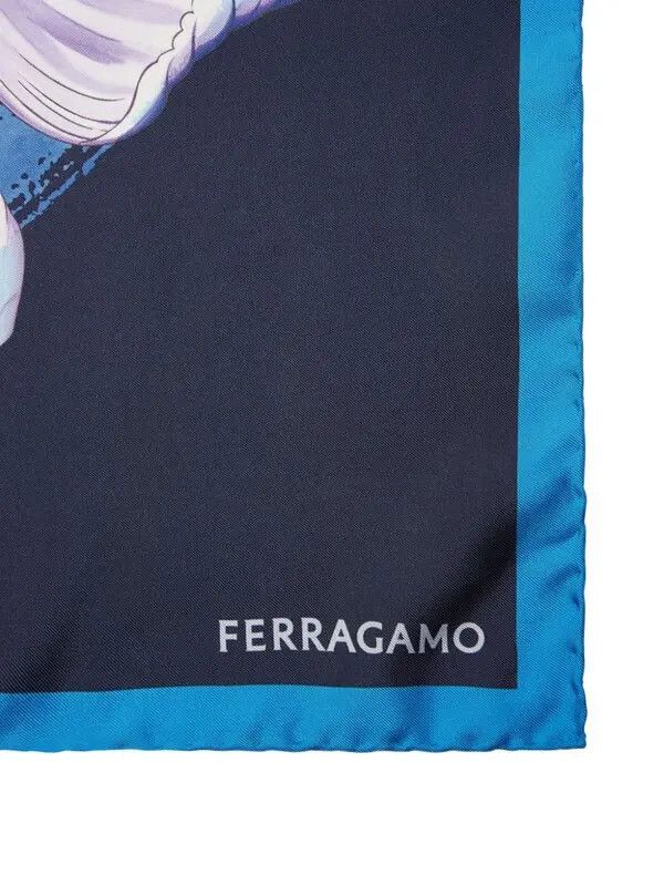 Salvatore Ferragamo o1s1rm1024 Size: 90x90 Cm / Scarf in Multicolor Size ONE SIZE - 3 Thumbnail