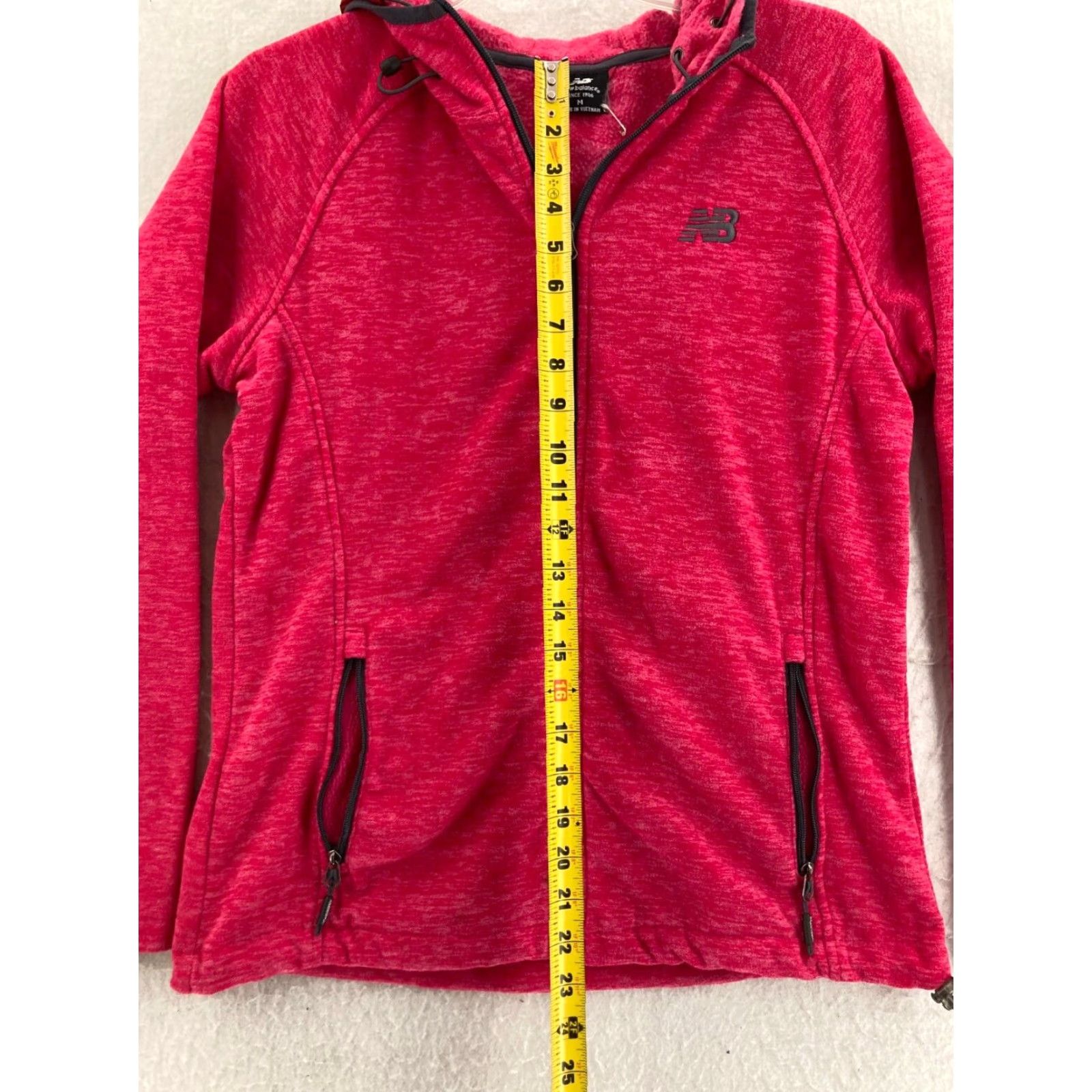 New Balance New Balance Hoodie Womens Medium Pockets Drawstring Full Zip Size M / US 6-8 / IT 42-44 - 3 Thumbnail