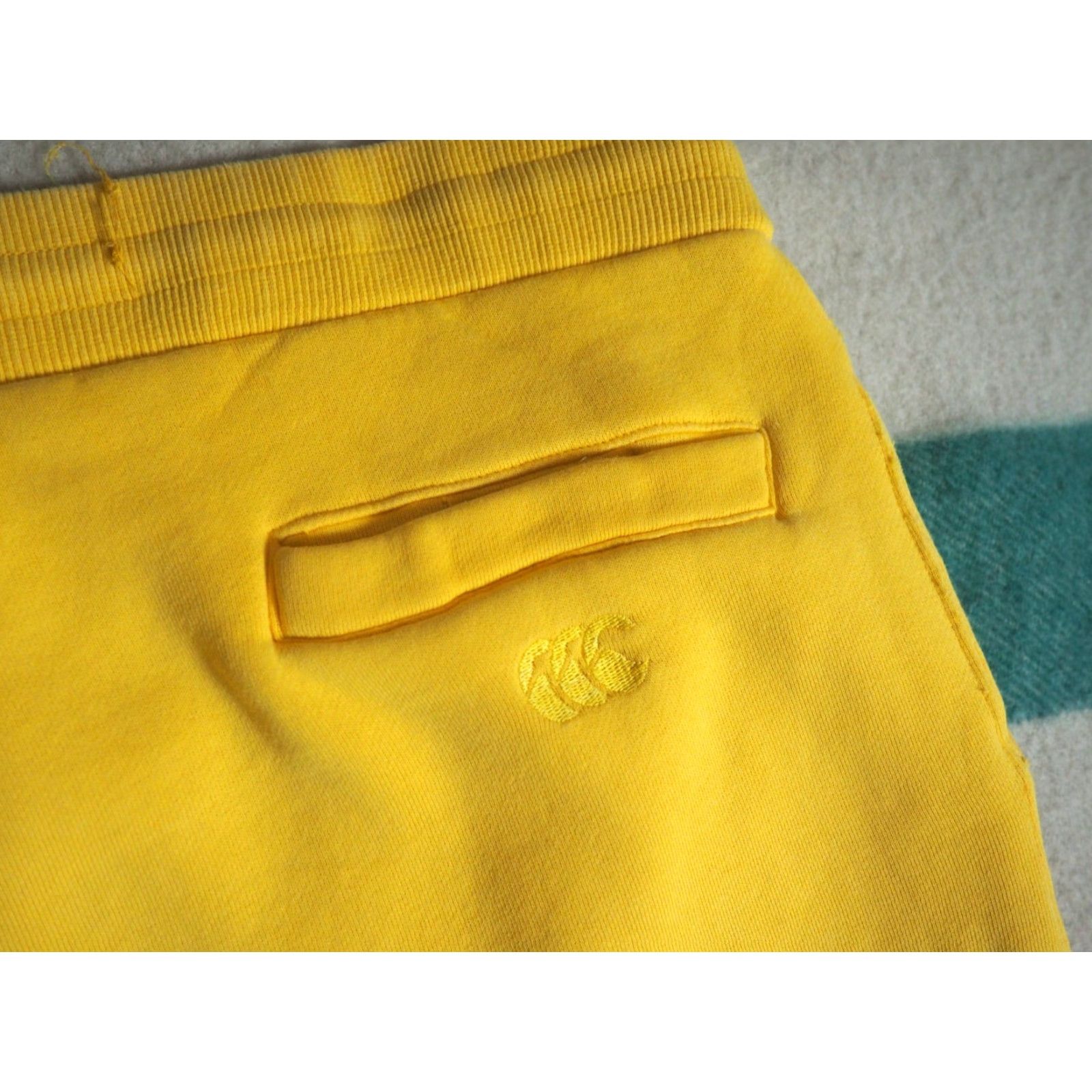 Vintage VINTAGE Canterbury NZ Pastel Yellow Cotton Rugby Sweatpants 38x30 XL Mens 90s Pacific Canterbury Size US 36 / EU 52 - 7 Thumbnail