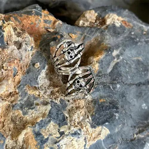 Japanese Brand × Jewelry Skull Grip Open Ring Size ONE SIZE - 3 Thumbnail