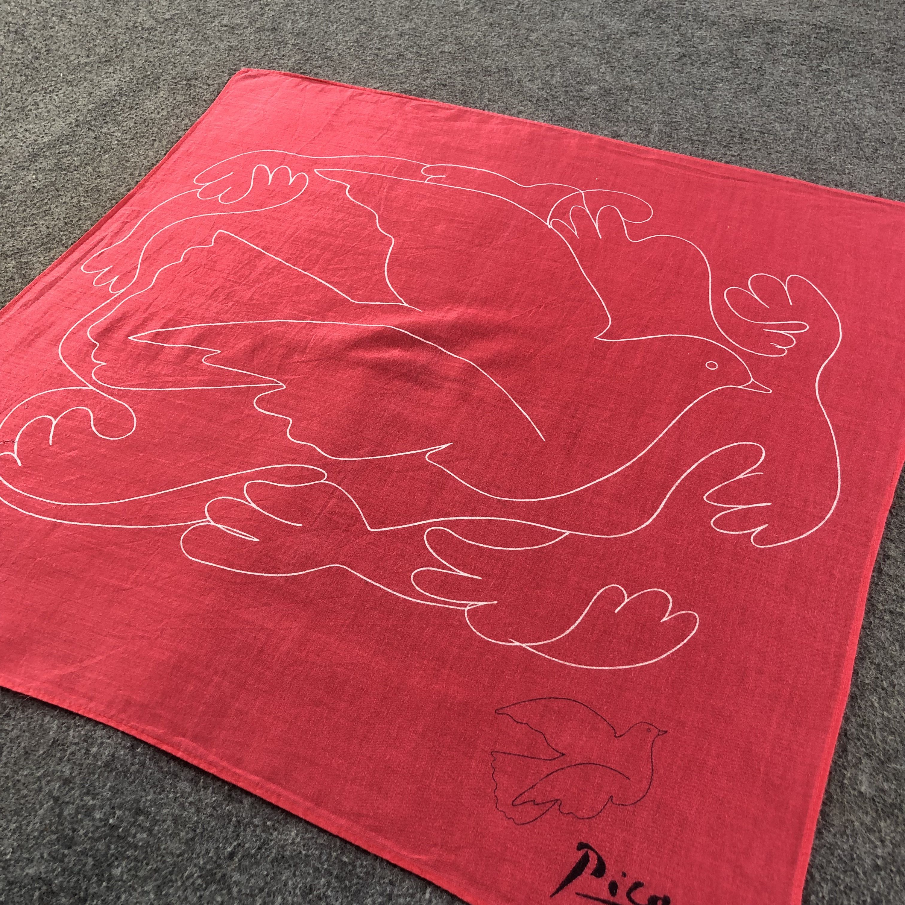Other Picasso Dove Handkerchief Neckerchief Bandana H1449 Size ONE SIZE - 3 Thumbnail