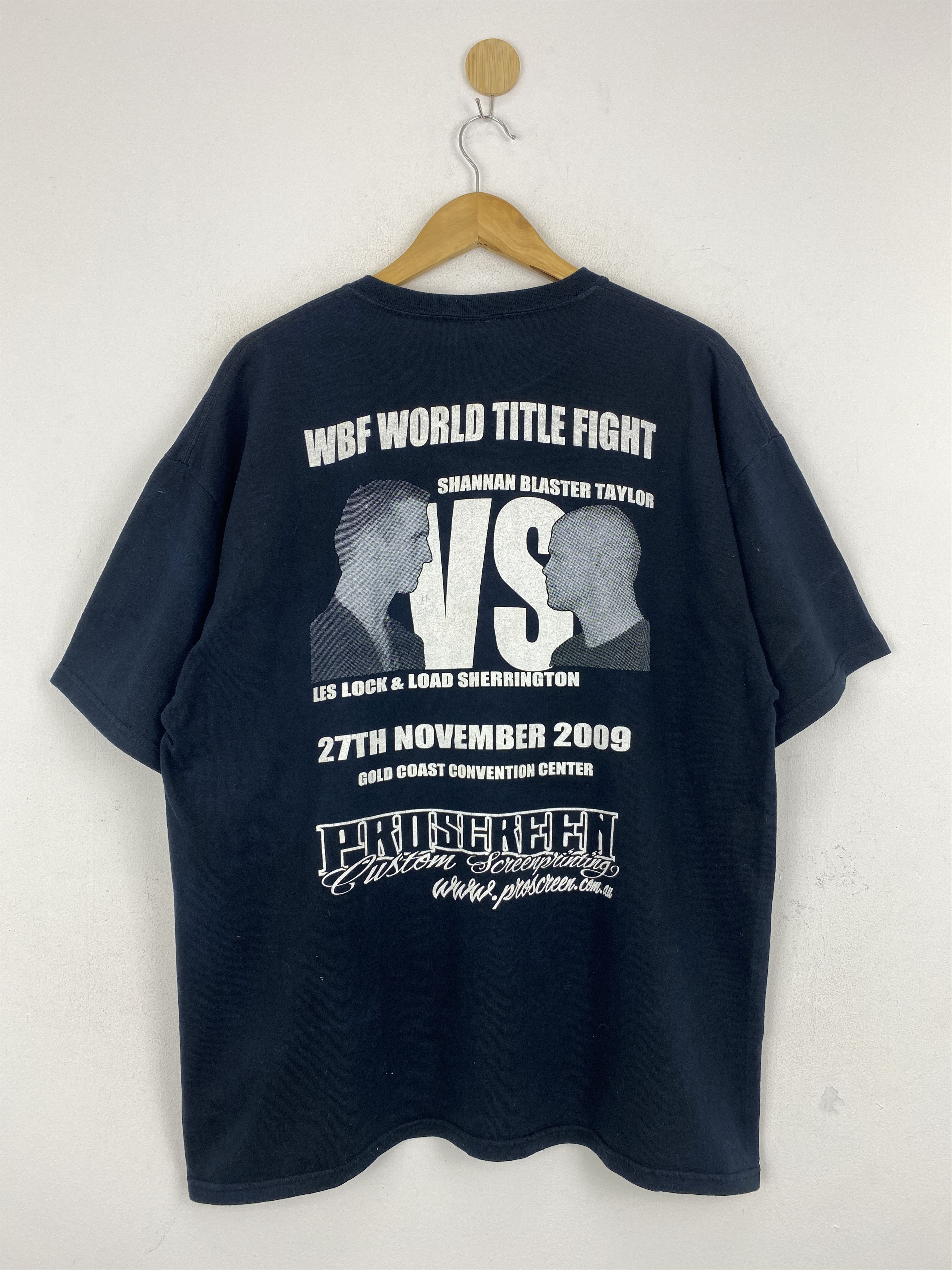 Vintage Vintage WBF World Title Fight Printed Tee TA0600 Size US XL / EU 56 / 4 - 1 Thumbnail